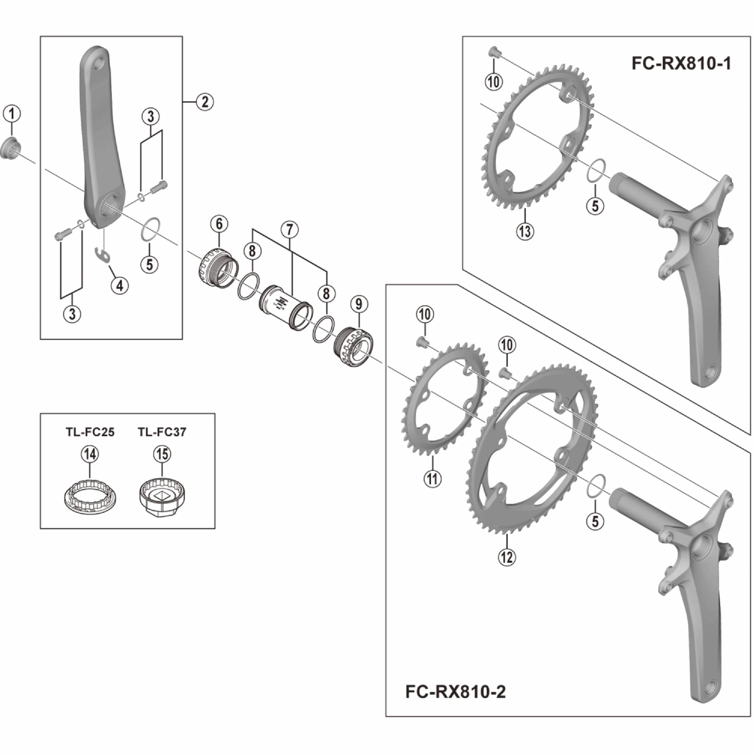Shimano Spares Unisex's Y0JR98050 przekładnie, czarny, jeden rozmiar