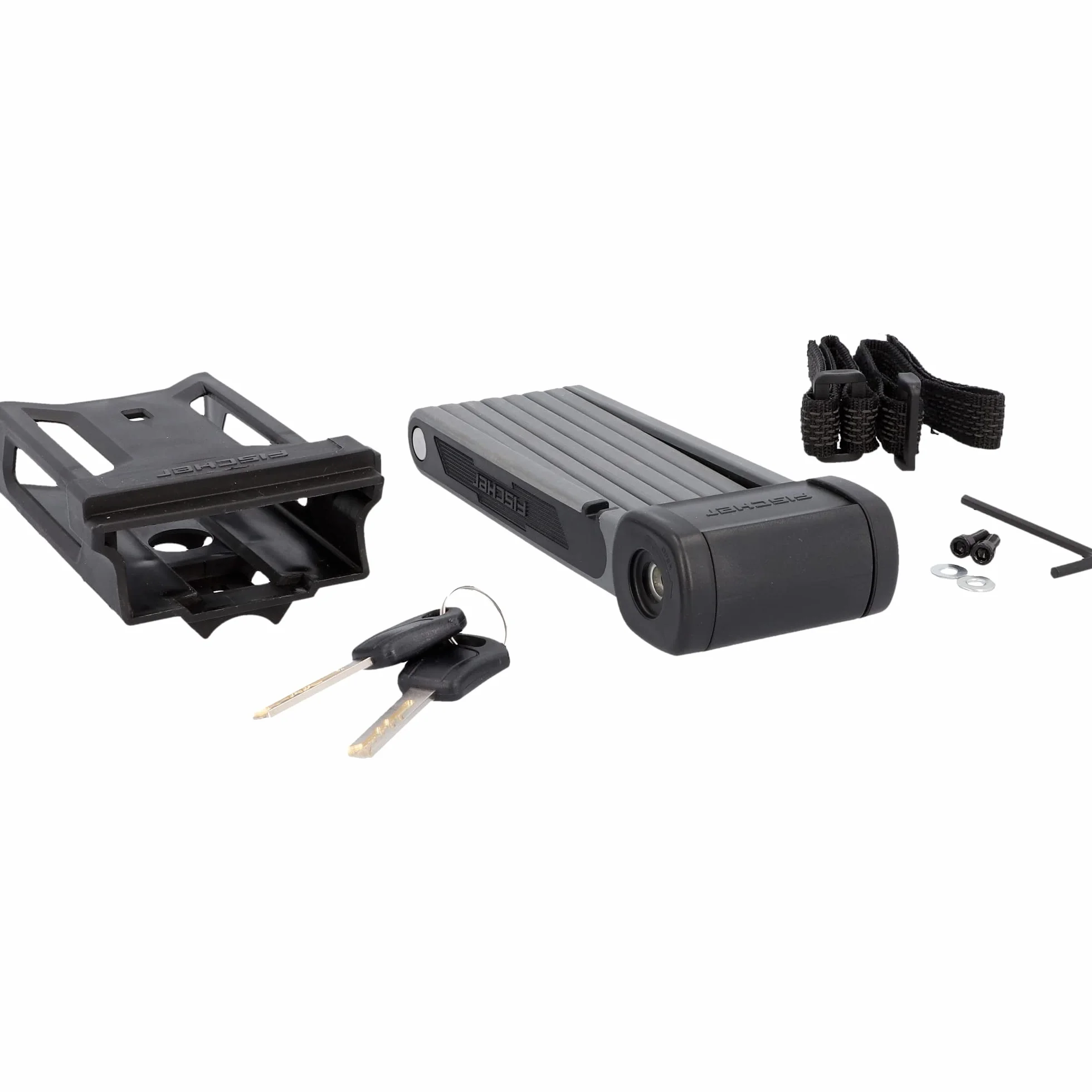 FISCHER Składane zapięcie rowerowe Soft-Touch PROTEC FKS110 110 cm czarne