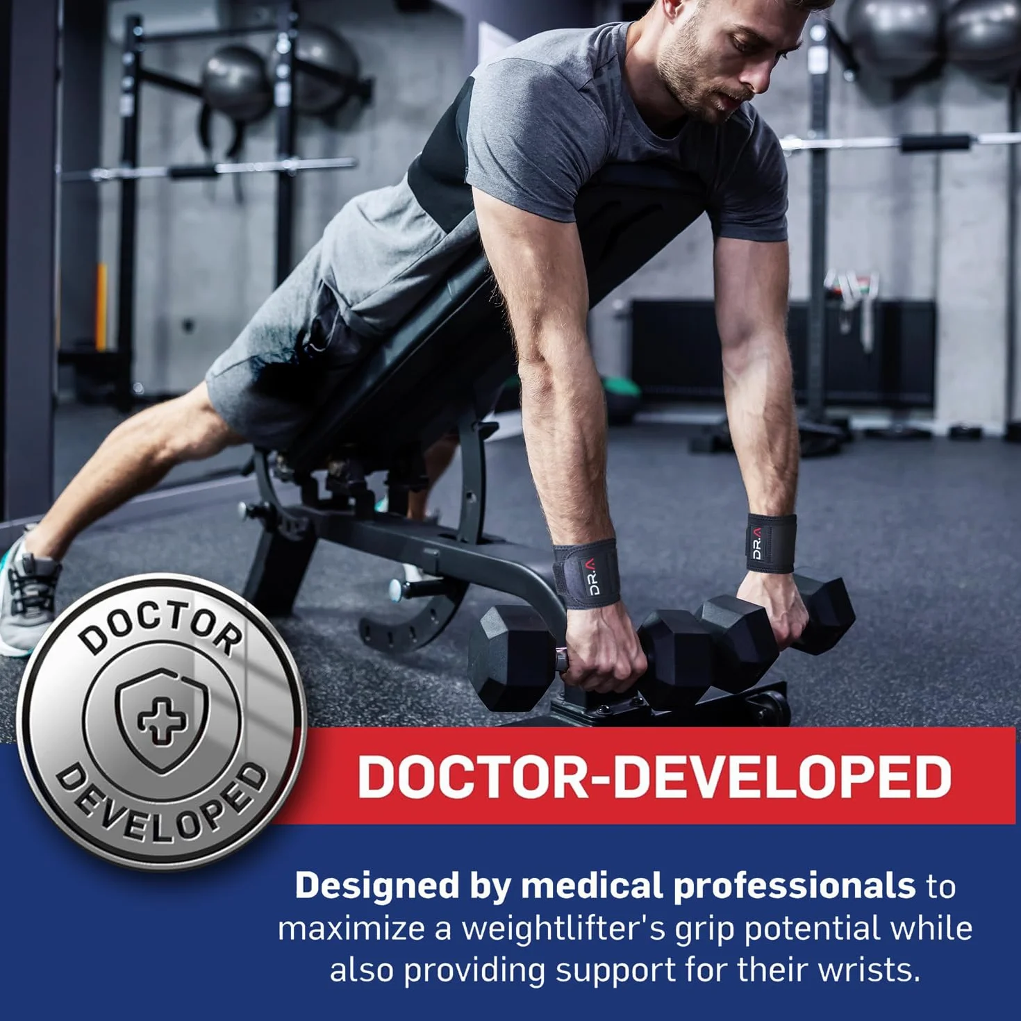 Dr. Arthritis Opracowana przez lekarza orteza nadgarstka, opaski na nadgarstek na zapalenie ścięgna, wsparcie dłoni, idealna do fitnessu, podnoszenia ciężarów (para)
