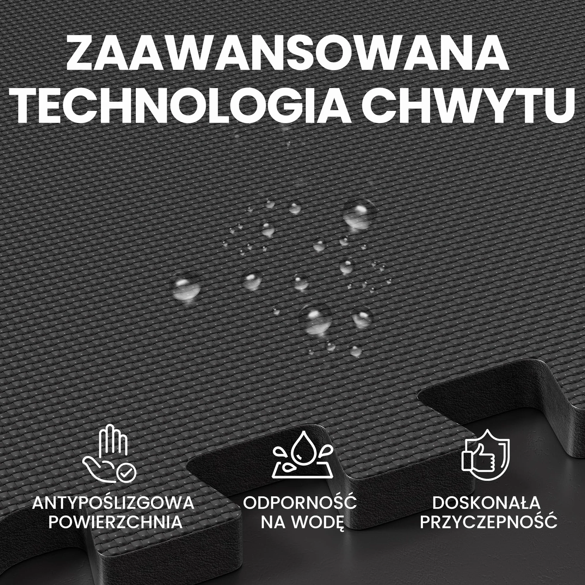 Ultrasport Mata Podłogowa Puzzle, Grube Piankowe Maty na Siłownię Domową, do Garażu, Szklarni i jako Podłoga Gumowa, Mata Ochronna na Siłownię, 18 Sztuk