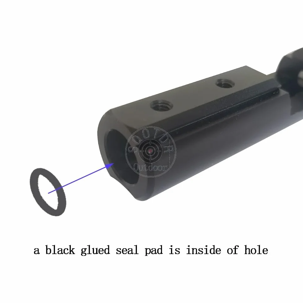Krótki czarny rowek jaskółczy ogon ze stopu aluminium do pistoletów pompowanych CO2 Crosman 1377 1322 2240 2250 2260