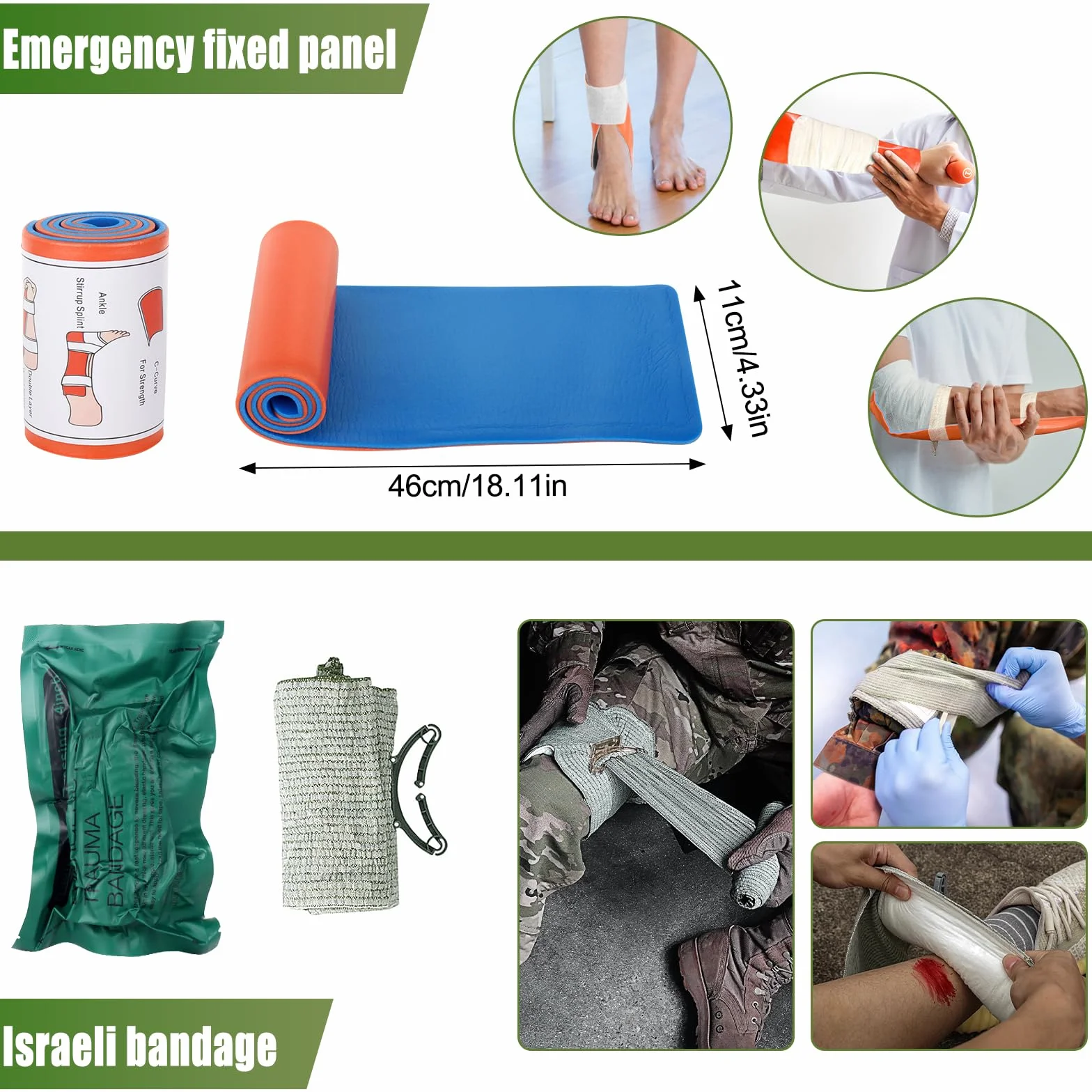 Zestaw pierwszej pomocy Outdoor, 46 sztuk First Aid Kit Military, Zestaw pierwszej pomocy Trauma Set, Zestaw survivalowy First Aid Kit, Medyczna torba taktyczna, na outdoor camping, polowanie