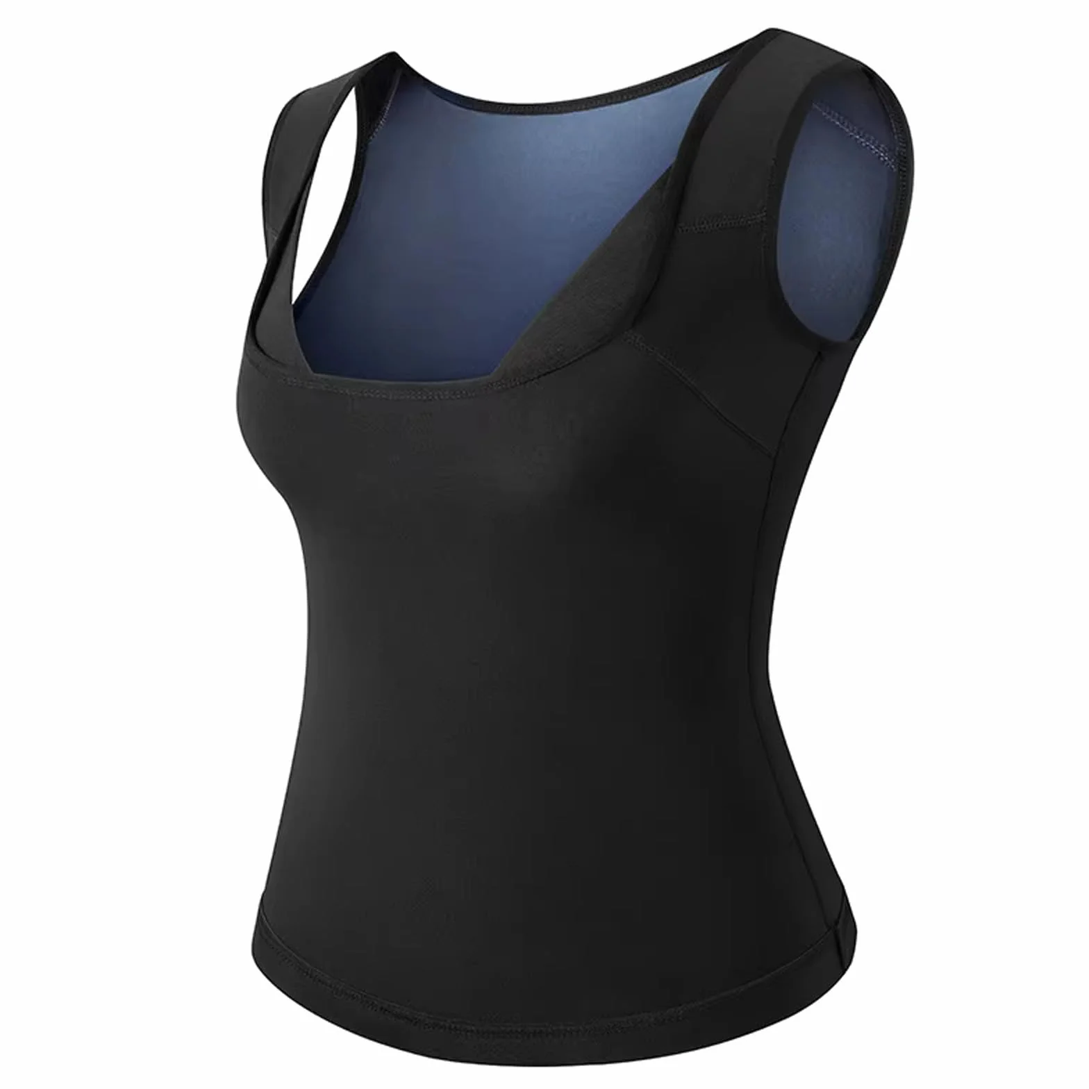 Damski strój do sauny kamizelka obciążeniowa spalacz tłuszczu tank top