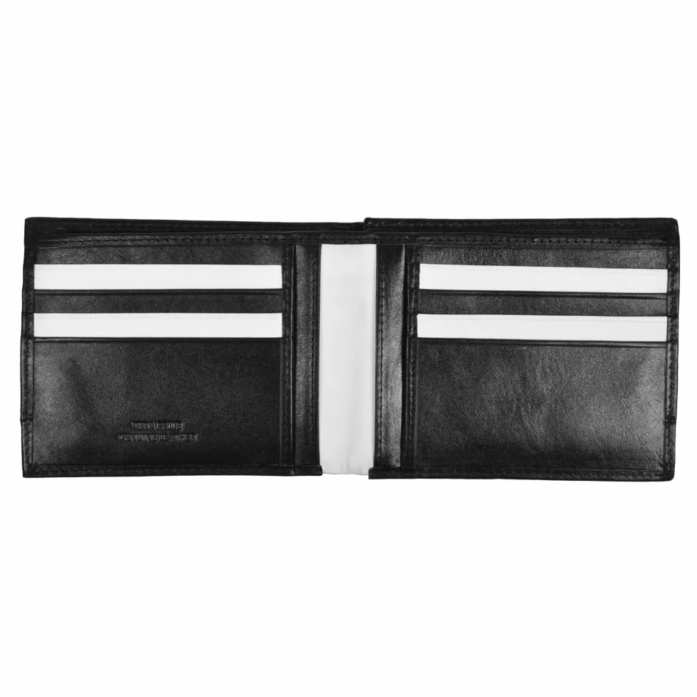 Juventus 133222, akcesoria podróżne - portfele uniseks-dorosły, czarny, 12,5 x 9,5 x 2 cm, czarne, 12,5x9,5x2 cm