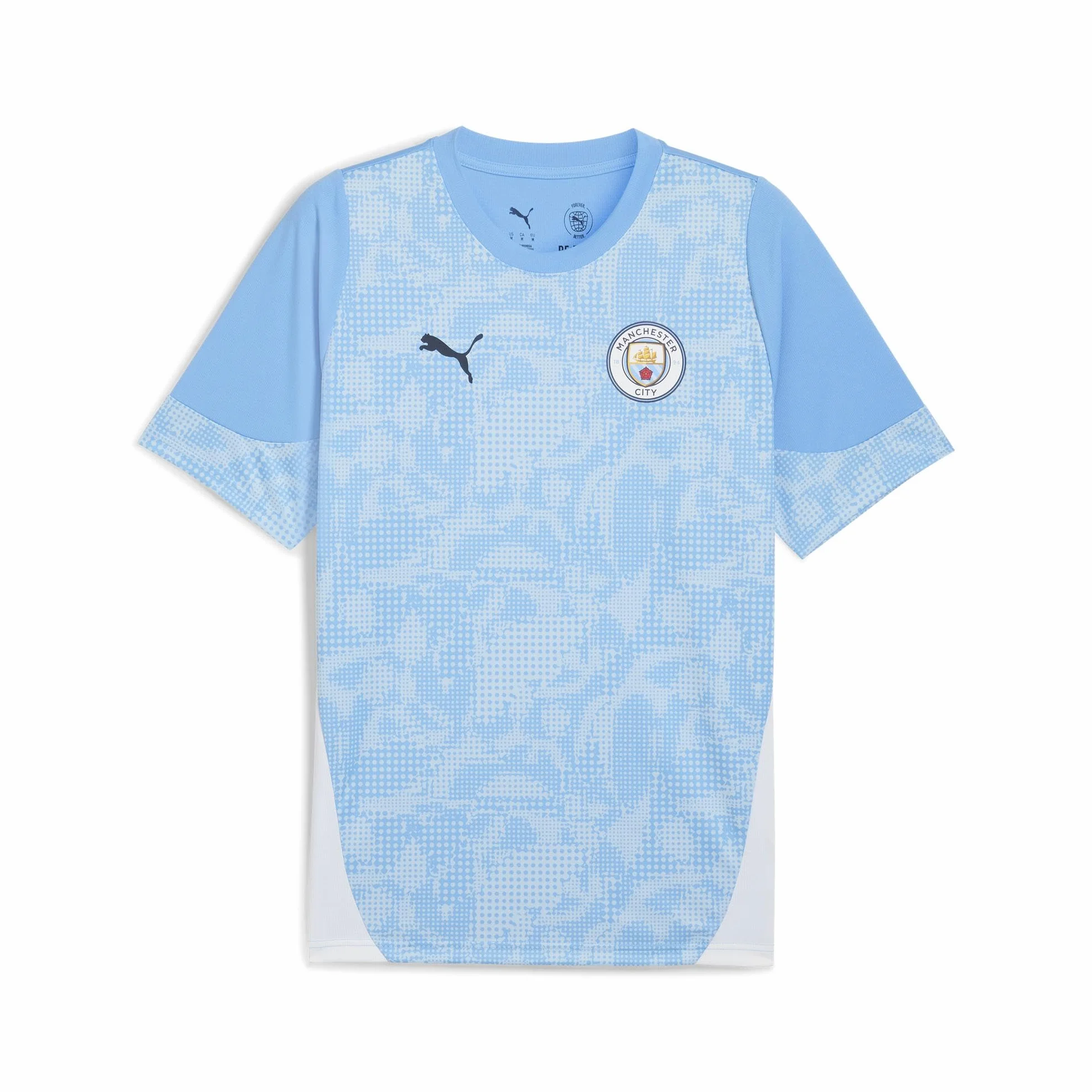 PUMA Manchester City FC Dzieci strój treningowy 25/26, Niebieski (Team Light Blue x White), 152
