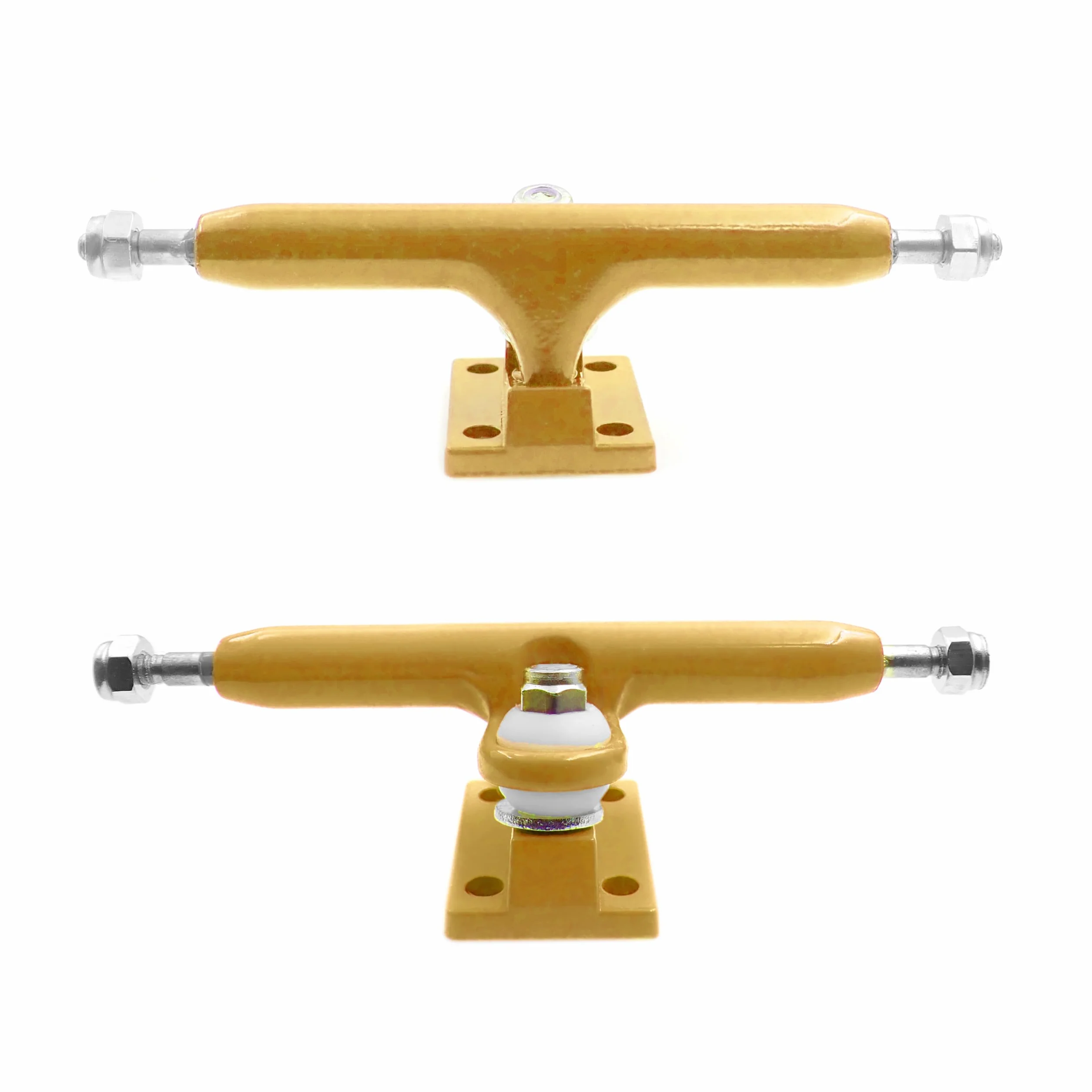 SPITBOARDS 1.41 cala Podstrunnica Pro Trucks by, prawdziwe nakrętki zaciskowe, gumowe łożyska uretanowe, zoptymalizowane zawieszenie, szerokość 1.41 cala, do strojenia i montażu podstrunnic (Beige)