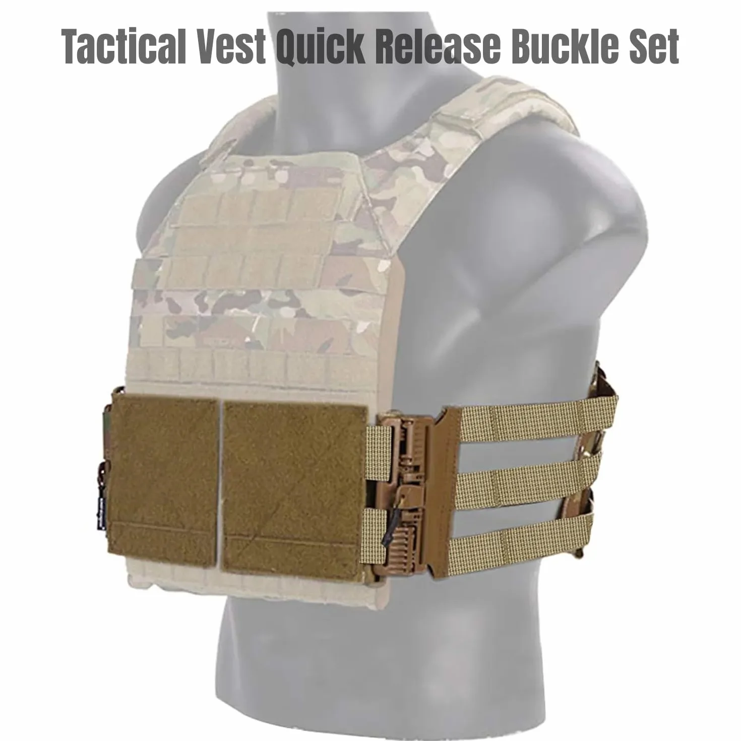 Peminkoo Kamizelka taktyczna Cummerbund z klamrą do szybkiego zwalniania zestaw do JPC 420 419 XPC Airsoft Plate Carrier pasek