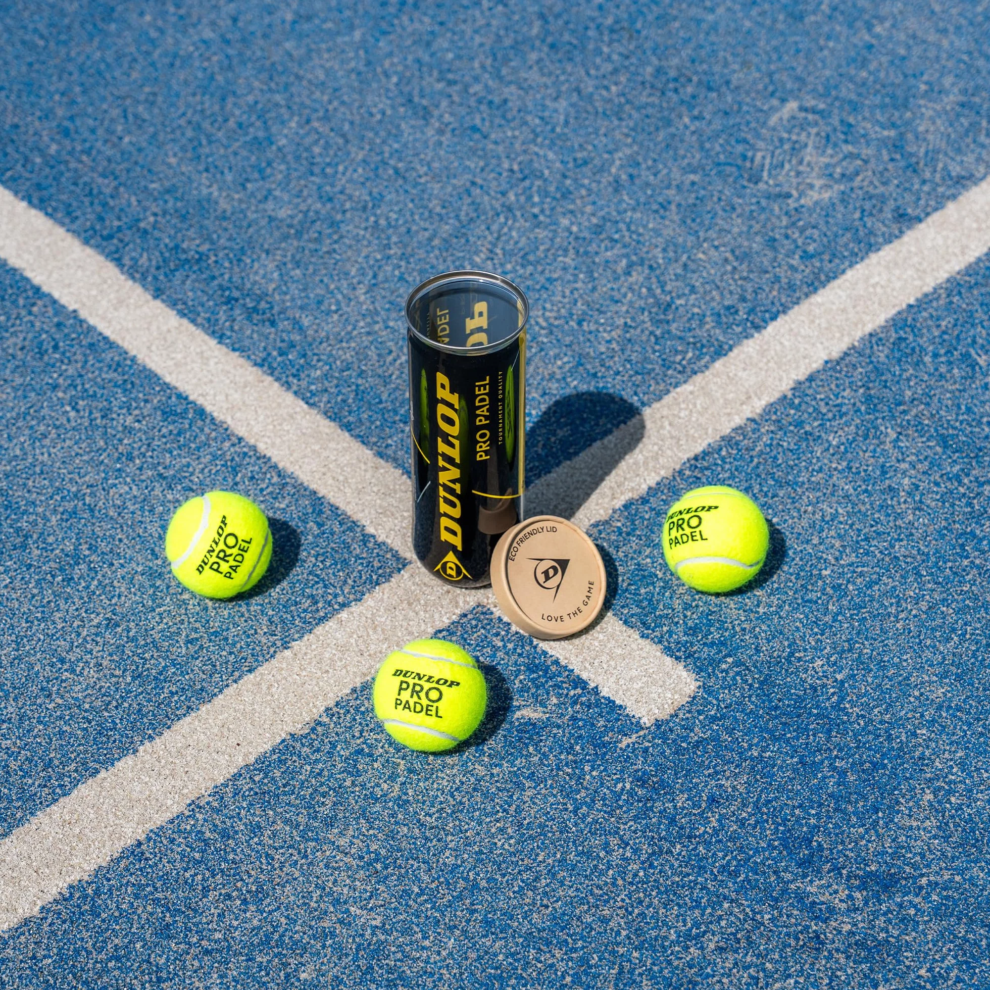 DUNLOP Pro Padel Balls 2x3PET – piłki turniejowe zatwierdzone przez FIP dla zaawansowanych i konkurencyjnych graczy