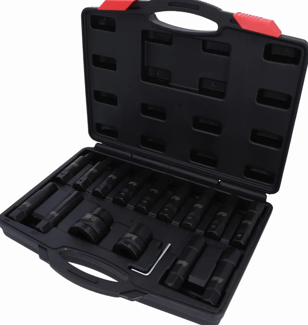 KS Tools 450.0420 3/4"+1" Zestaw udarowych wymiennych nasadek i nasadek z bitem, 16-szt