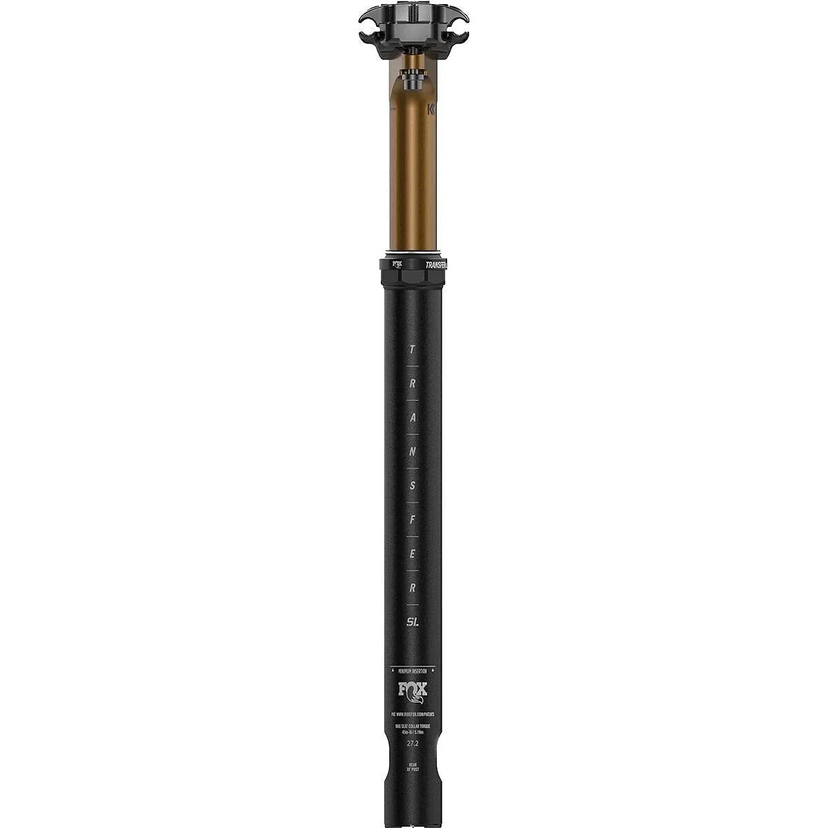 FOX Factory Pręt siodła transfer SL-Factory-31,6 mm - 125 mm wewnętrzny 2024 Rower mieszany, czarny, jeden rozmiar