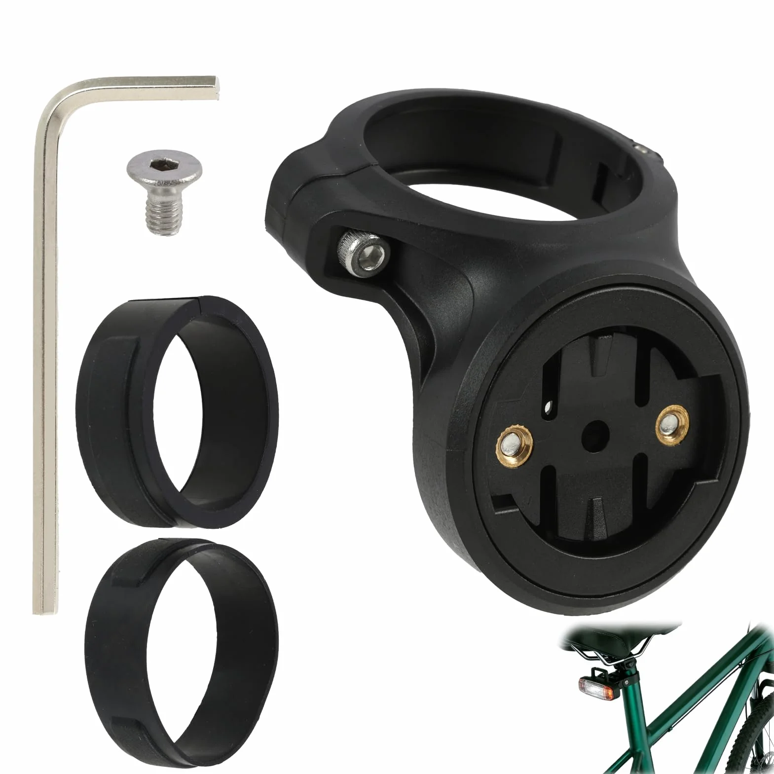 Uchwyt do Garmin Varia – wytrzymały uchwyt rowerowy do Garmin Varia RTL510, RTL515, RVR315, światło tylne, tylne światło radarowe, sztyca podsiodłowa, montaż Quarter Turn, do 27,2 mm, 30,9