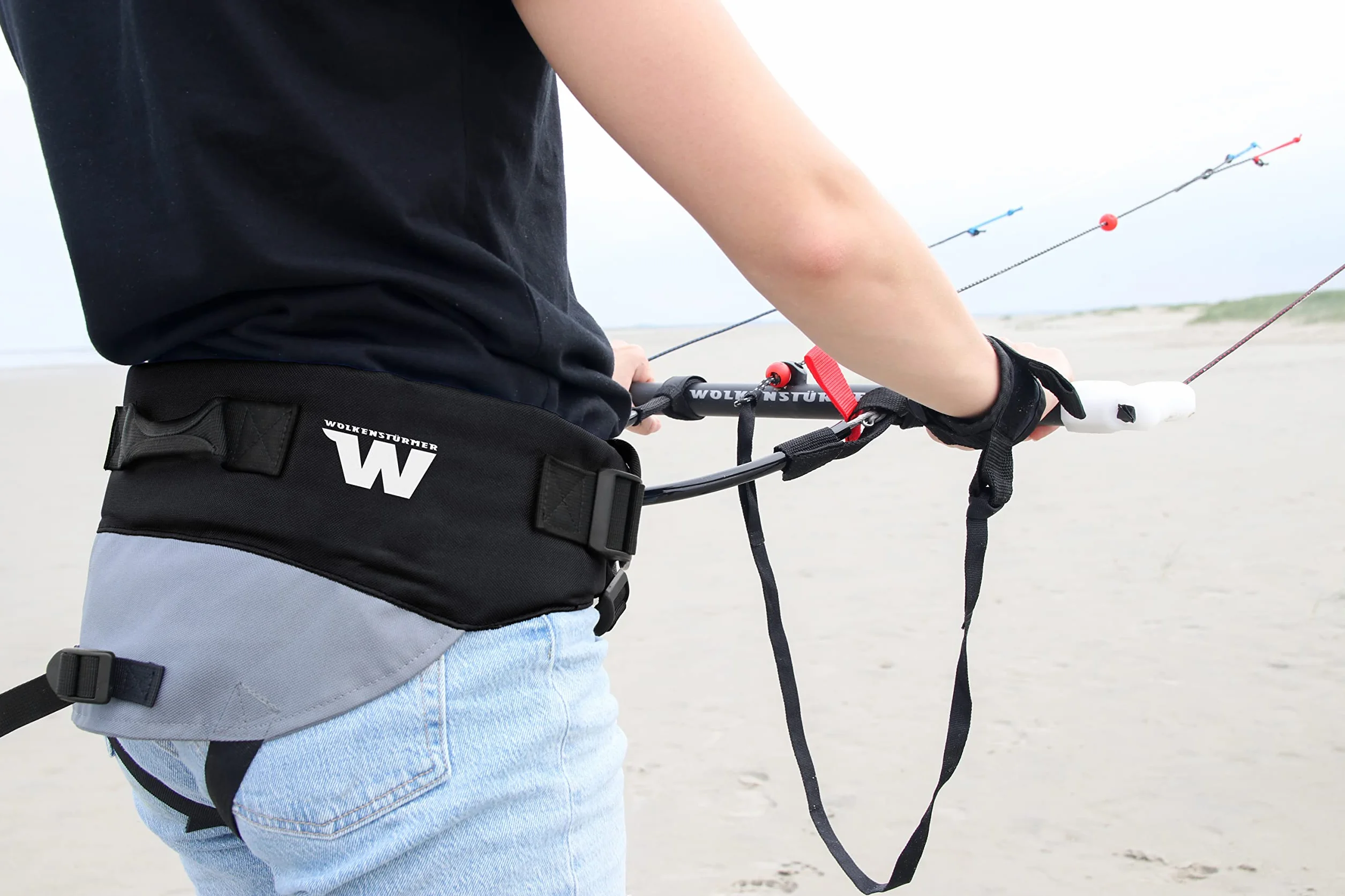 Wolkenstürmer Uniwersalny Trapez czarny do Harness Fix Rozmiar S-XL Latawiec trapezowy