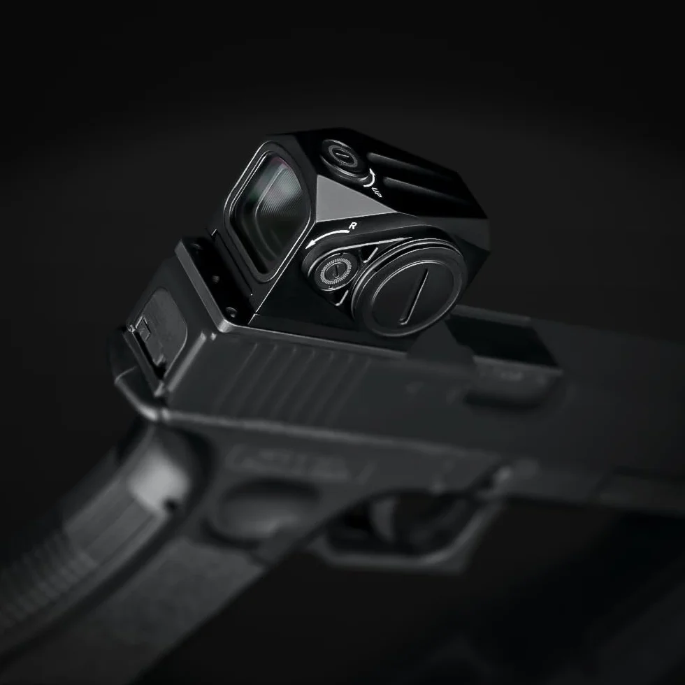 SPINA OPTICS HitFactor-03 Red dot shake awake 3 MOA Celownik kolimatorowy, Refleksyjny celownik Red dot do pistoletu z płytkami adapterowymi do Glok MOS i RMR