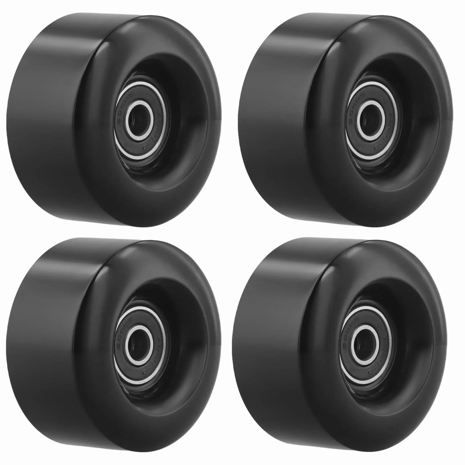 Koła do deskorolki 58 x 32 mm 82 A PU, dwurzędowe łożyska, zestaw 4 szt.