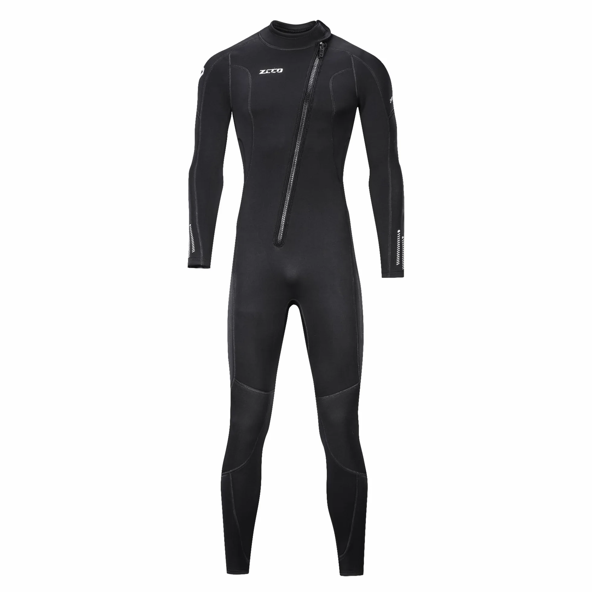 ZCCO Ultra rozciągliwy kombinezon neoprenowy 3 mm, kombinezon do nurkowania z zamkiem błyskawicznym z przodu, jednoczęściowy dla mężczyzn i kobiet, snorkeling, nurkowanie z akwalungiem, surfowanie