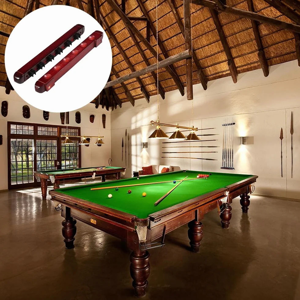 Drewniany stojak na kije bilardowe uchwyt ścienny Set Pool Cue Rack