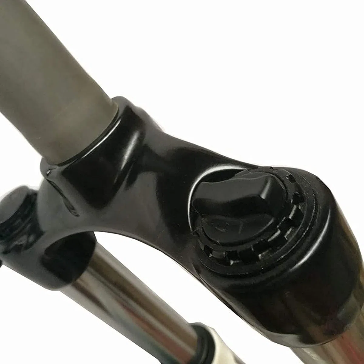 Zawieszenie Rower MTB Widelec Przedni 26 Cal Lekki Rower Górski Widelce Amortyzator Odbicie Amortyzator Regulacja Prosta Rura Kontrola Podwójne Ramię Skok: 80 MM B, 26
