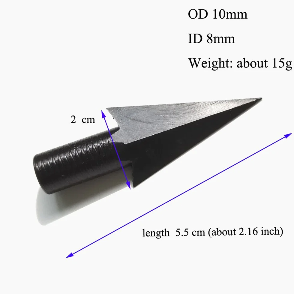 Łucznictwo Broadheads tradycyjne metalowe strzały groty myśliwskie stalowe groty strzały celowe punkty do samodzielnego wykonania drewniane bambusowe strzały myśliwskie (6 szt.)