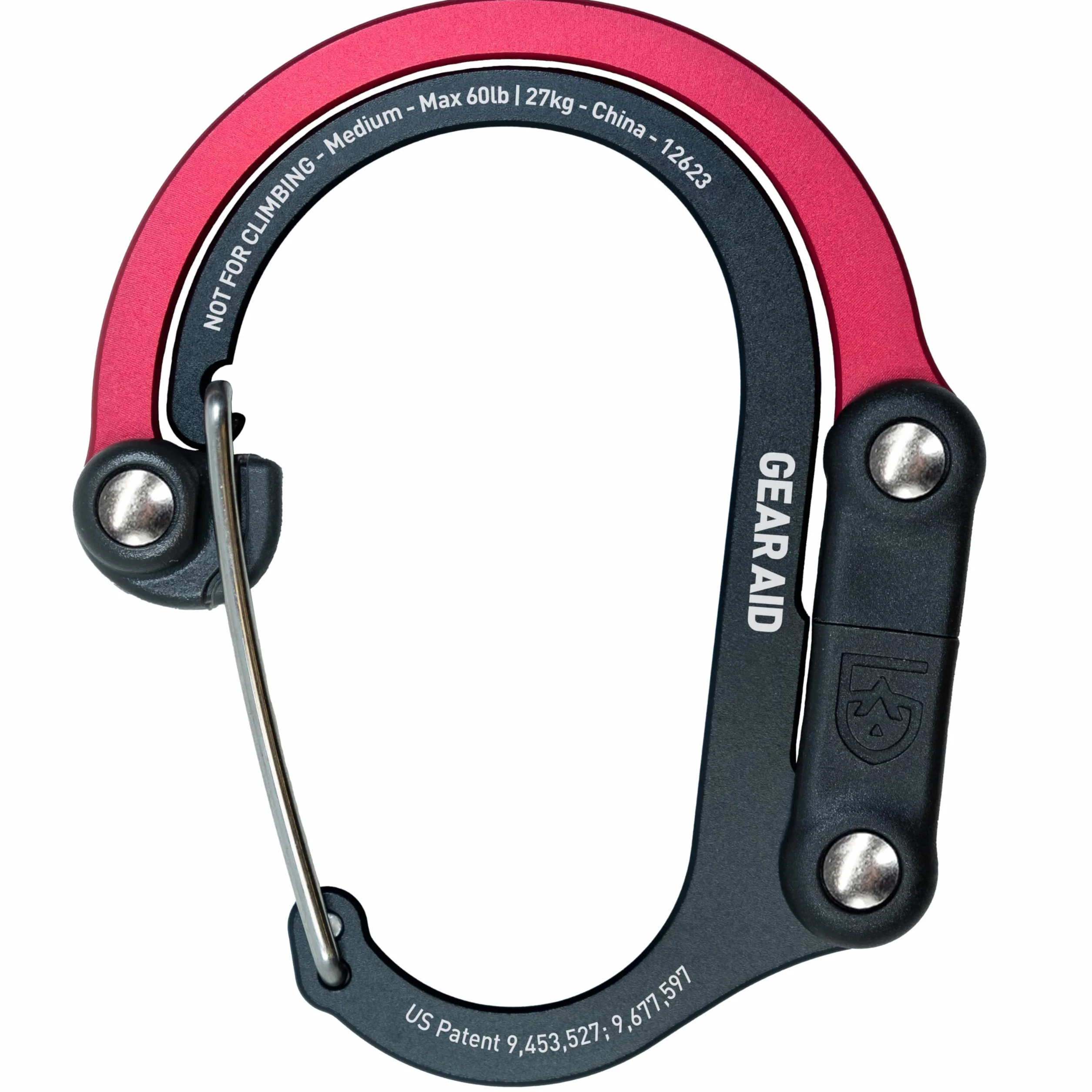 GEAR AID HEROCLIP obrotowy karabińczyk 360° haczyk średni na kemping
