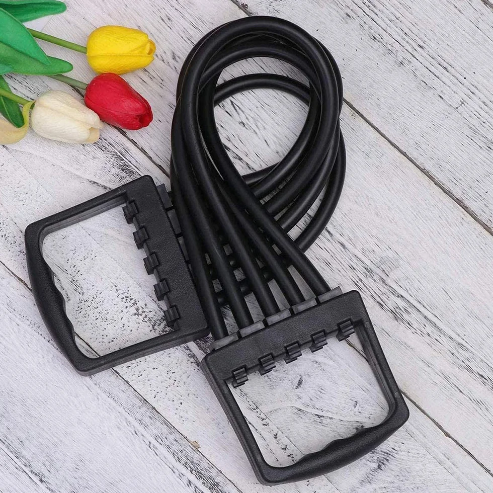 Regulowany Przedłużacz klatki piersiowej, Fitness Muskulation Extender, Ćwiczący napinacz mięśni, Trening Pectoral Expander, do treningu fizycznego, rozszerzania mięśni klatki piersiowej (czarny)