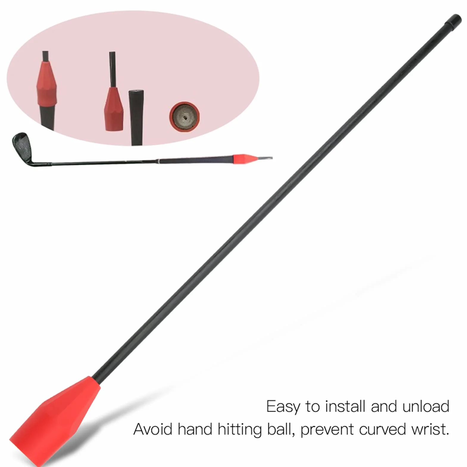 Trenażer Golfowy, Korektor do Cięcia Golfa, 53 Cm do Treningu Umiejętności Gry w Golfa dla Miłośników Golfa