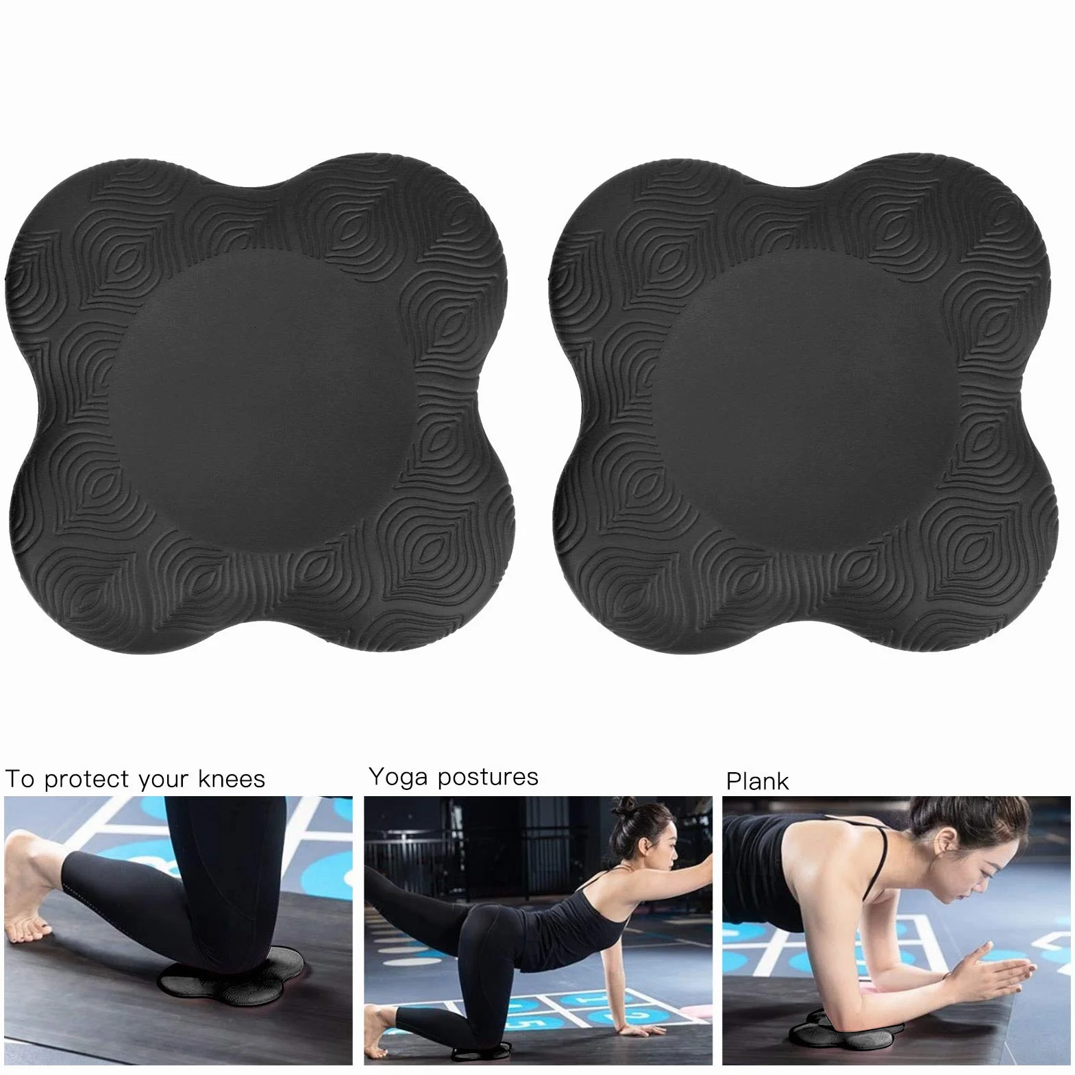 Yoga Knee Pads, Wspornik maty poduszki łokcie nadgarstka do ćwiczeń fitness przenośne zagęszczenie miękkie podwójne przeciw poślizg