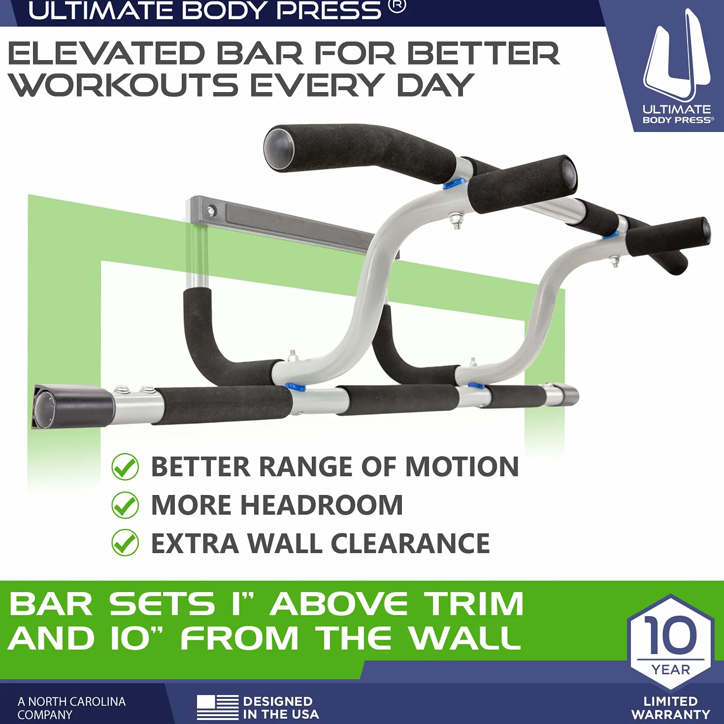 Ultimate Body Press Drążek do drzwi XL z podwyższonym drążkiem