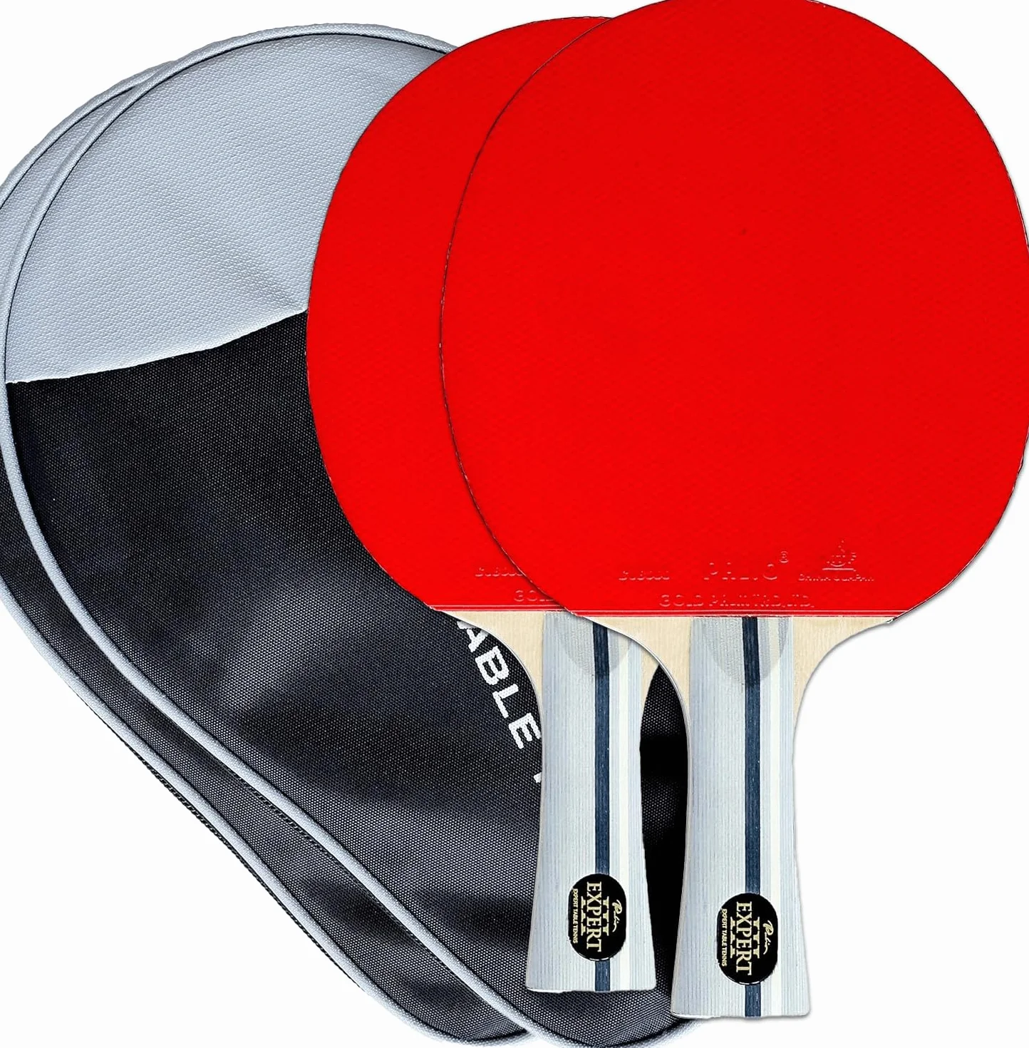 Palio Expert 3.0 kij do tenisa stołowego i etui | Zatwierdzone przez ITTF wysokowydajne rakiety do pingponga dla początkujących | Maksymalny obrót i kontrola