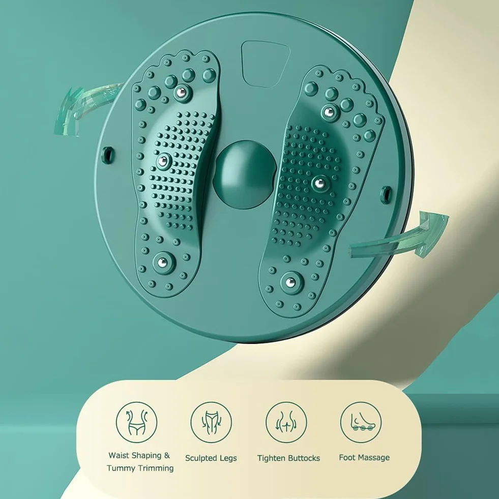 Twist Waist Disc Balance Board z taśmami oporowymi, tarcza do skręcania talii, gramofon fitness