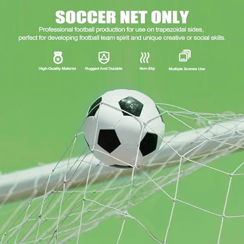 Zapasowa siatka do bramki piłkarskiej, siatka piłkarska, zapasowa siatka do bramek piłkarskich, Goalie Net - Multi-Size Football Net Sport - wymiana piłki nożnej, bramka pocztowa