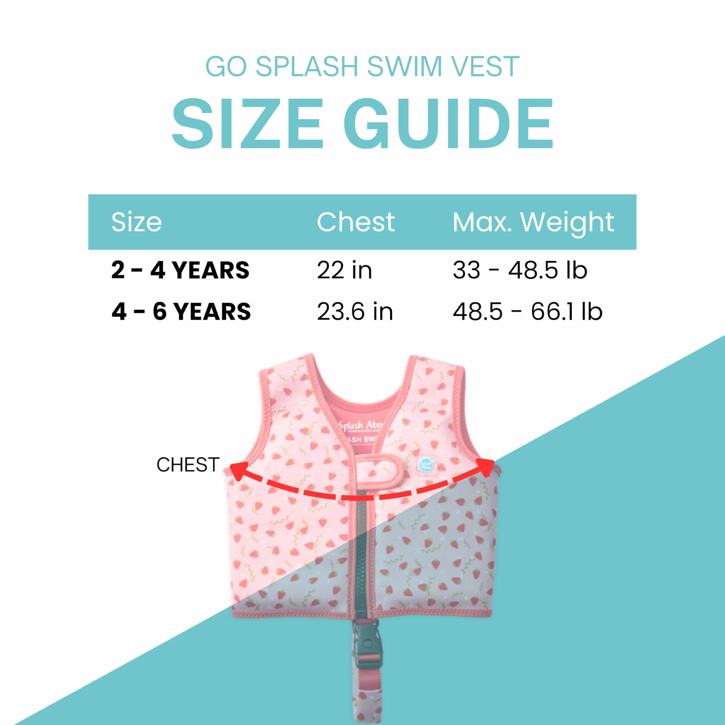 Splash About Dziecięca kamizelka pływacka Go Splash do nauki pływania