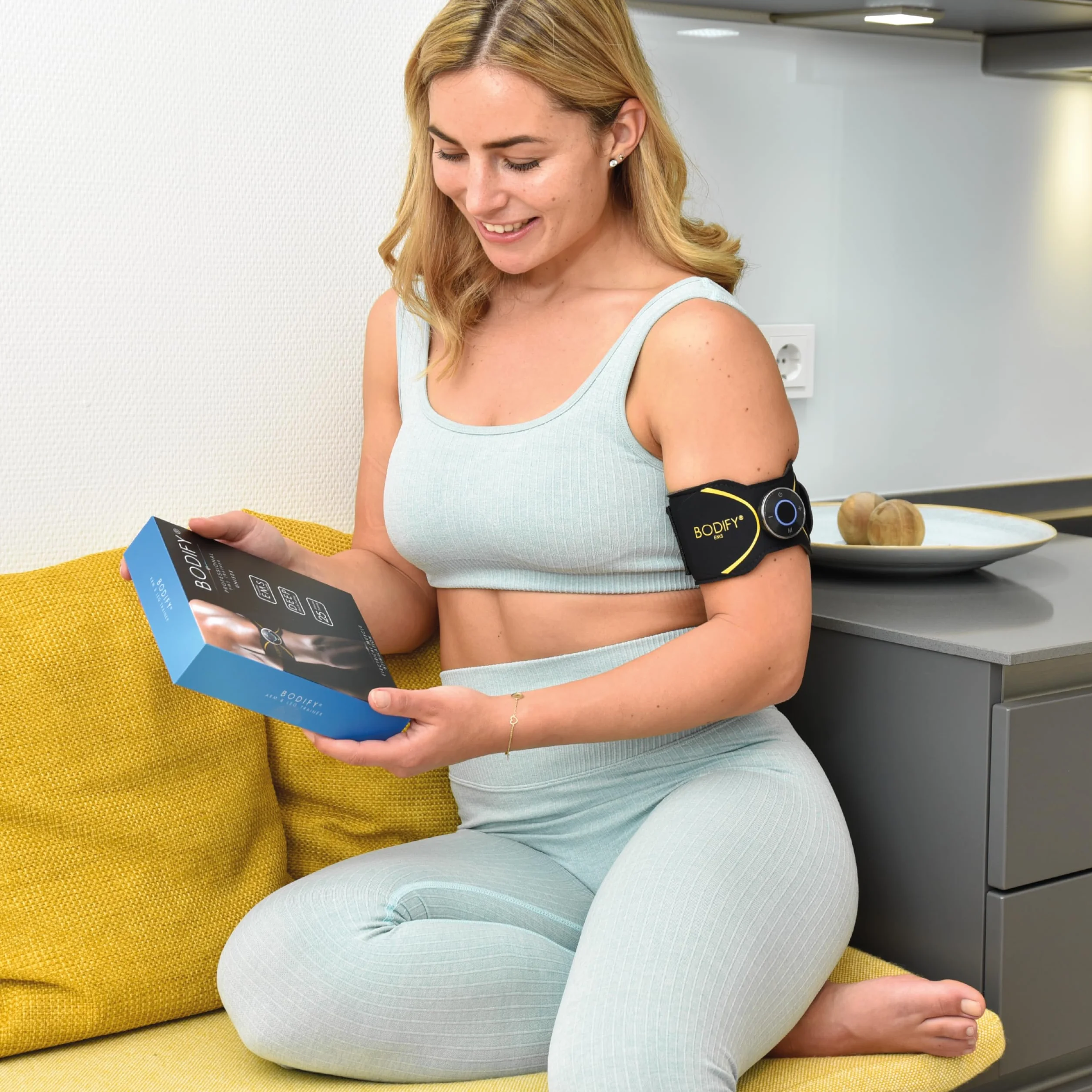 Bodify® 2-in-1 EMS Arm & Leg Trainer Pro – Ukierunkowana aktywacja mięśni ramion i nóg! – Aktywacja mięśni – Trening EMS – Trening mięśni ramion i nóg – dla mężczyzn i kobiet ORYGINAŁ