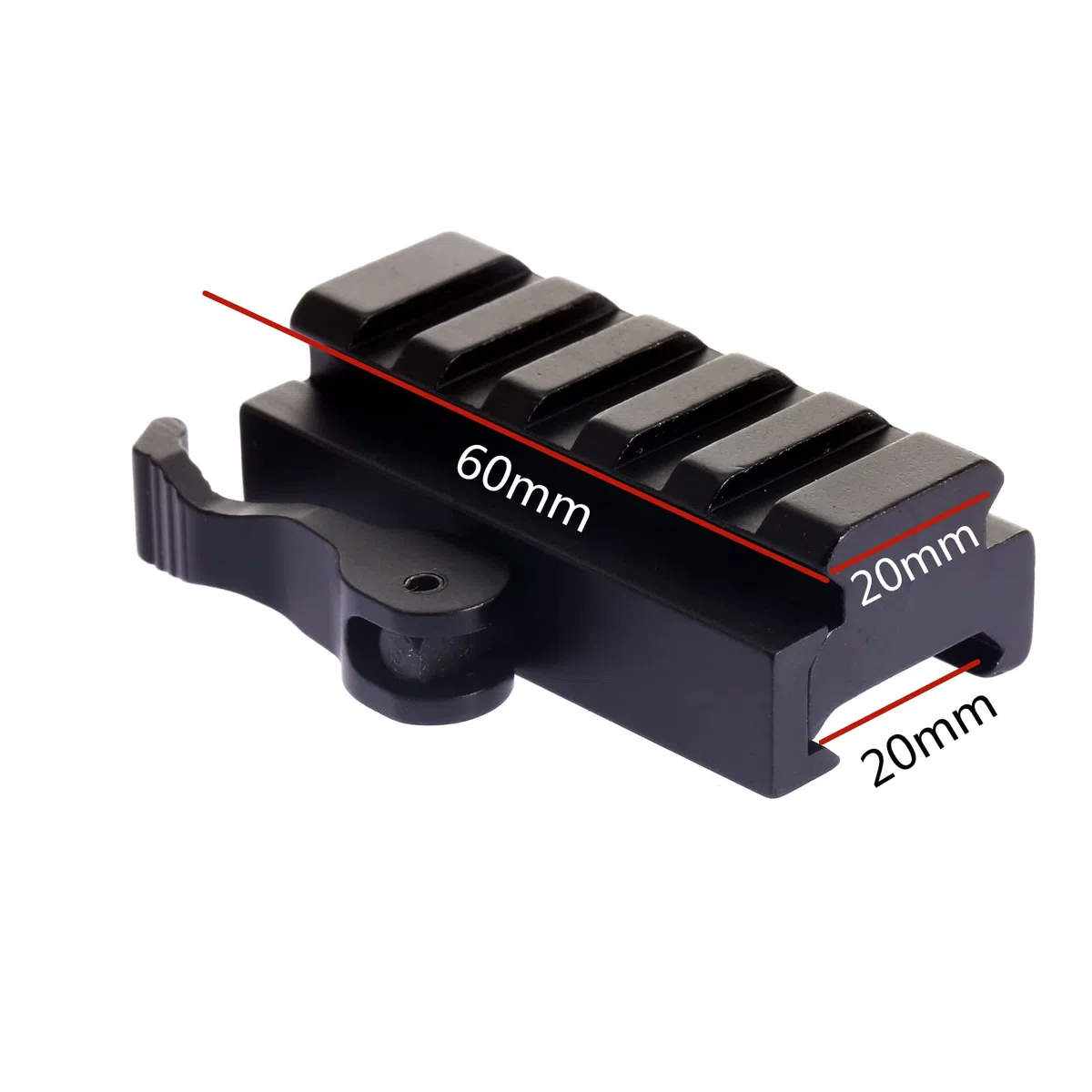 Dophee QD 5 Slot Riser Scope Basis Mount Adapter do szyn Picatinny 20 mm