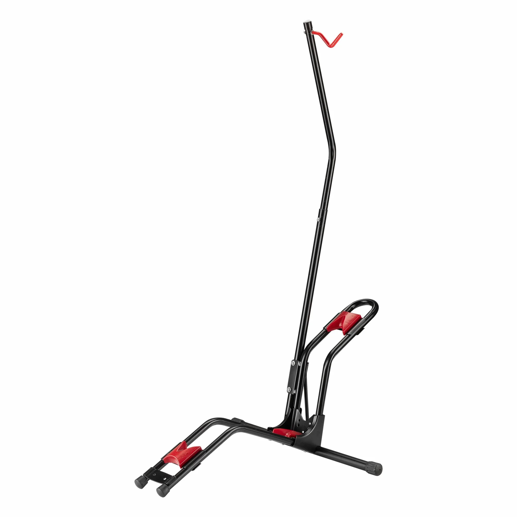 Wiltec Stojak na rower 53 x 11 x 120 cm, wolnostojący wieszak na rower do domu do opon o rozmiarze 24”-29”, uchwyt rowerowy ze stali i tworzywa sztucznego