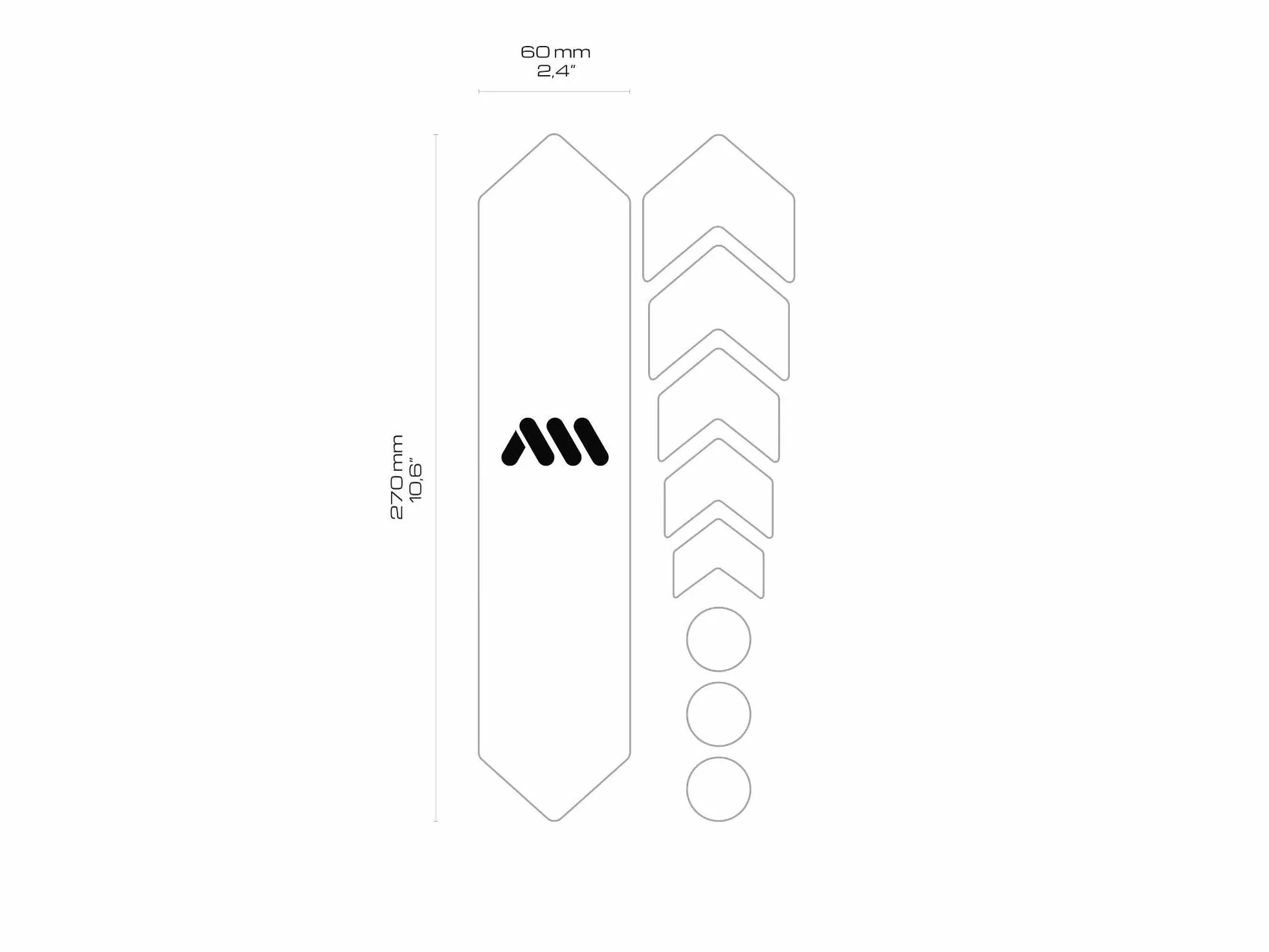 All Mountain Style AMS High Impact Frame Guard Basic ochrona ramy roweru