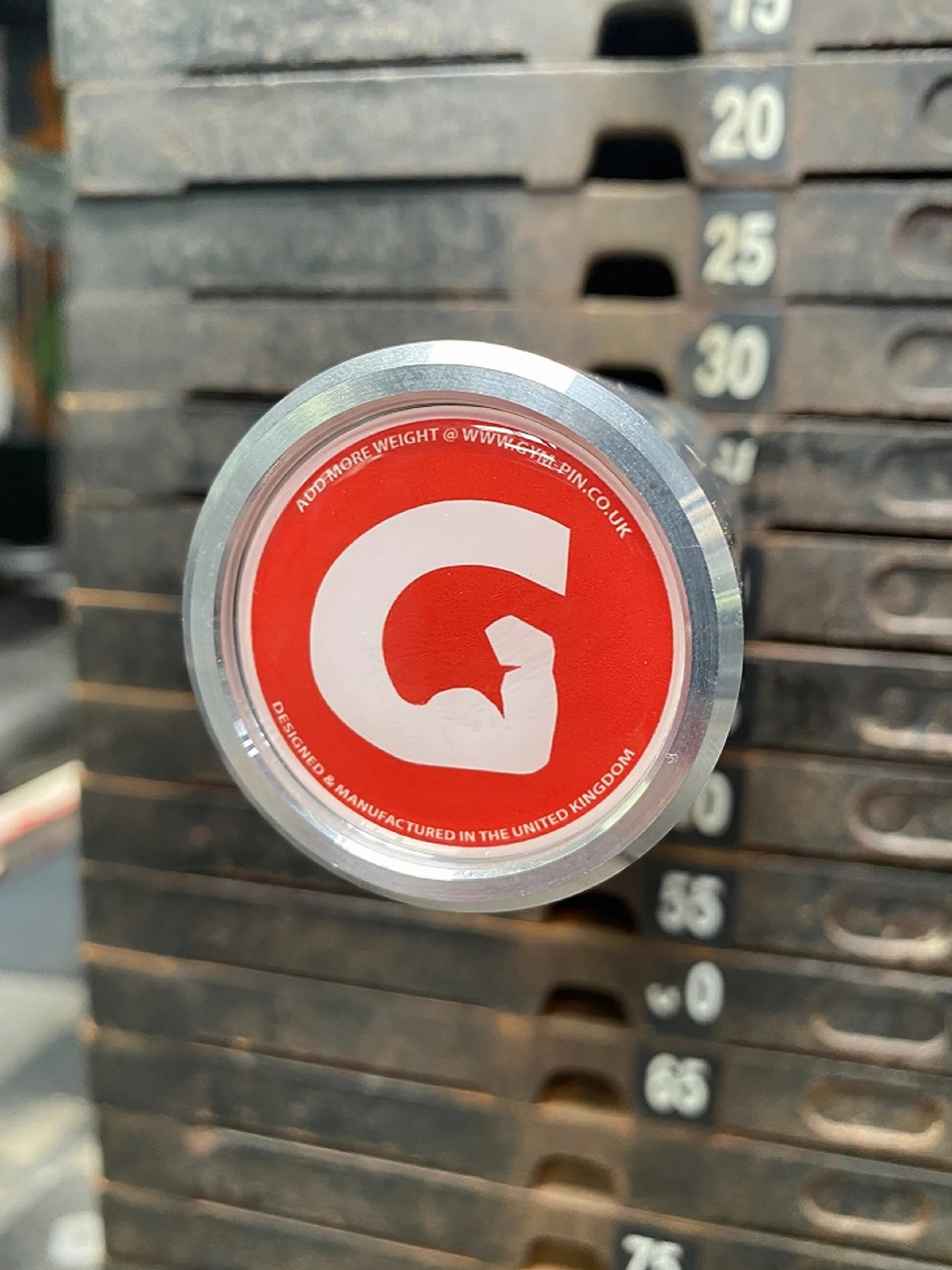GymPin Uchwyt na 2" 50 mm Płytę Olimpijską - Przedłużacz do Łącznika Kabli - Mocny 10 mm Uchwyt Siłowni
