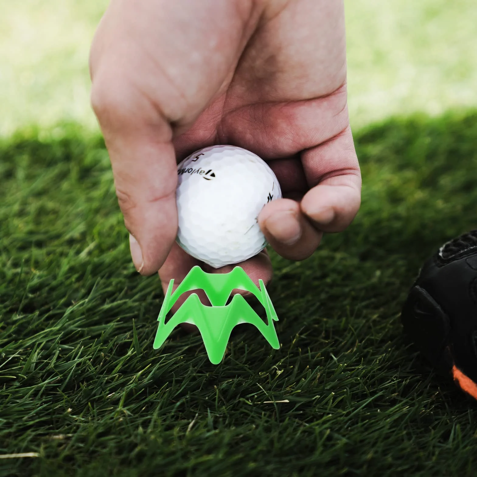 20szt Koszulki Golfowe, Plastikowe Koszulki do Symulatora Golfa Trening treningowy Maty Golfowe Koszulki dla Milosników Sportów w Domu na Zewnatrz (10 Wysokich i 10 Malych, Zielony)