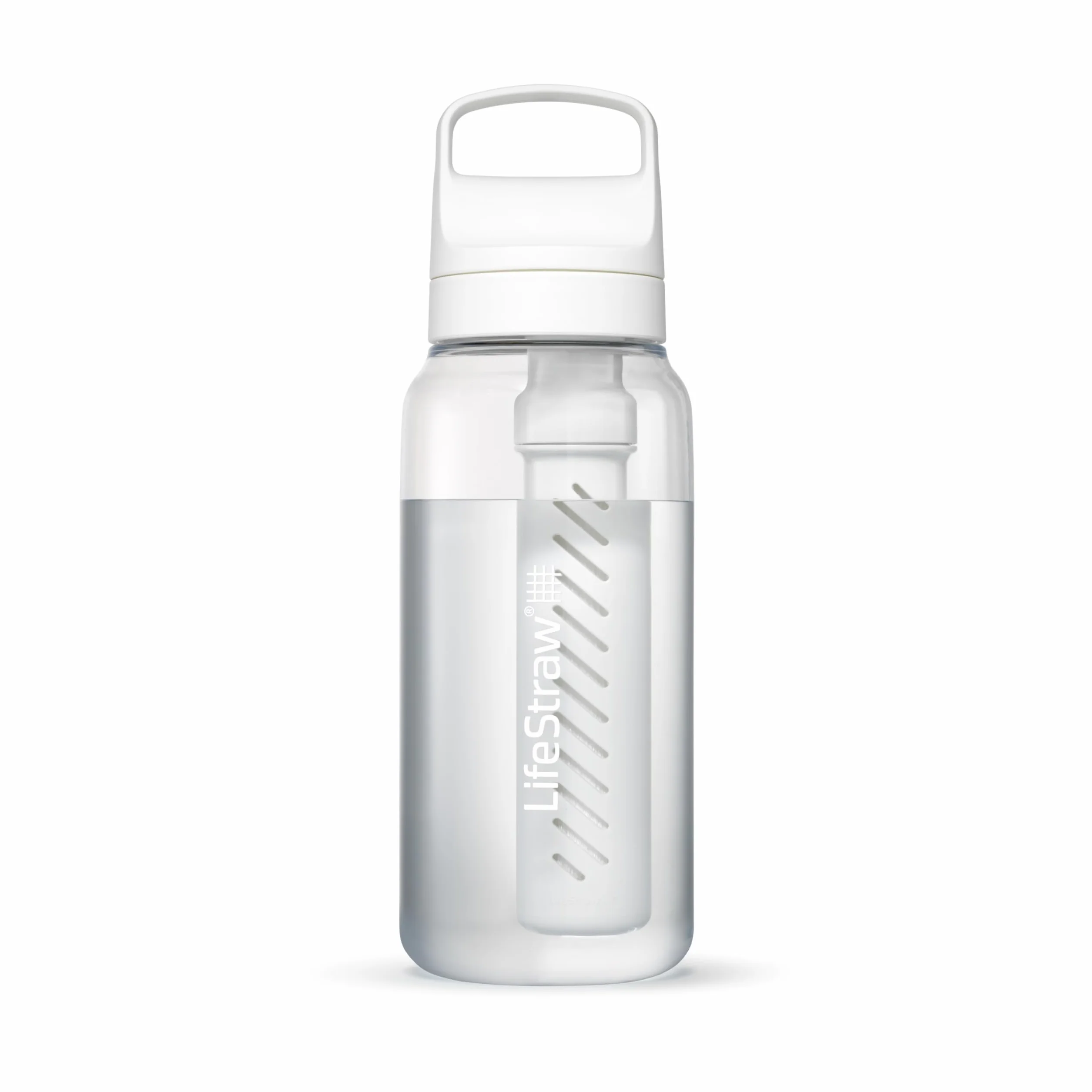 LifeStraw Go Series butelka z filtrem do wody 1 l biały polarny usuwa bakterie pasożyty mikroplastiki