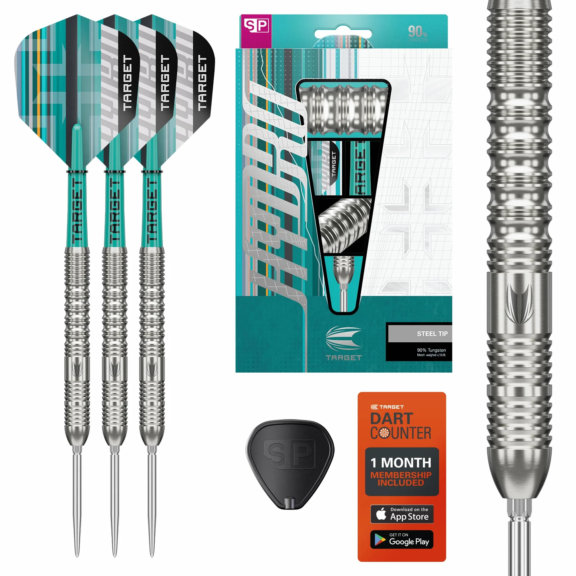 Target Darts Hydro Steel Tip Dart Set 90% wolframowe rzutki Swiss Point Pro Grip Tag Pro Ultra No.6