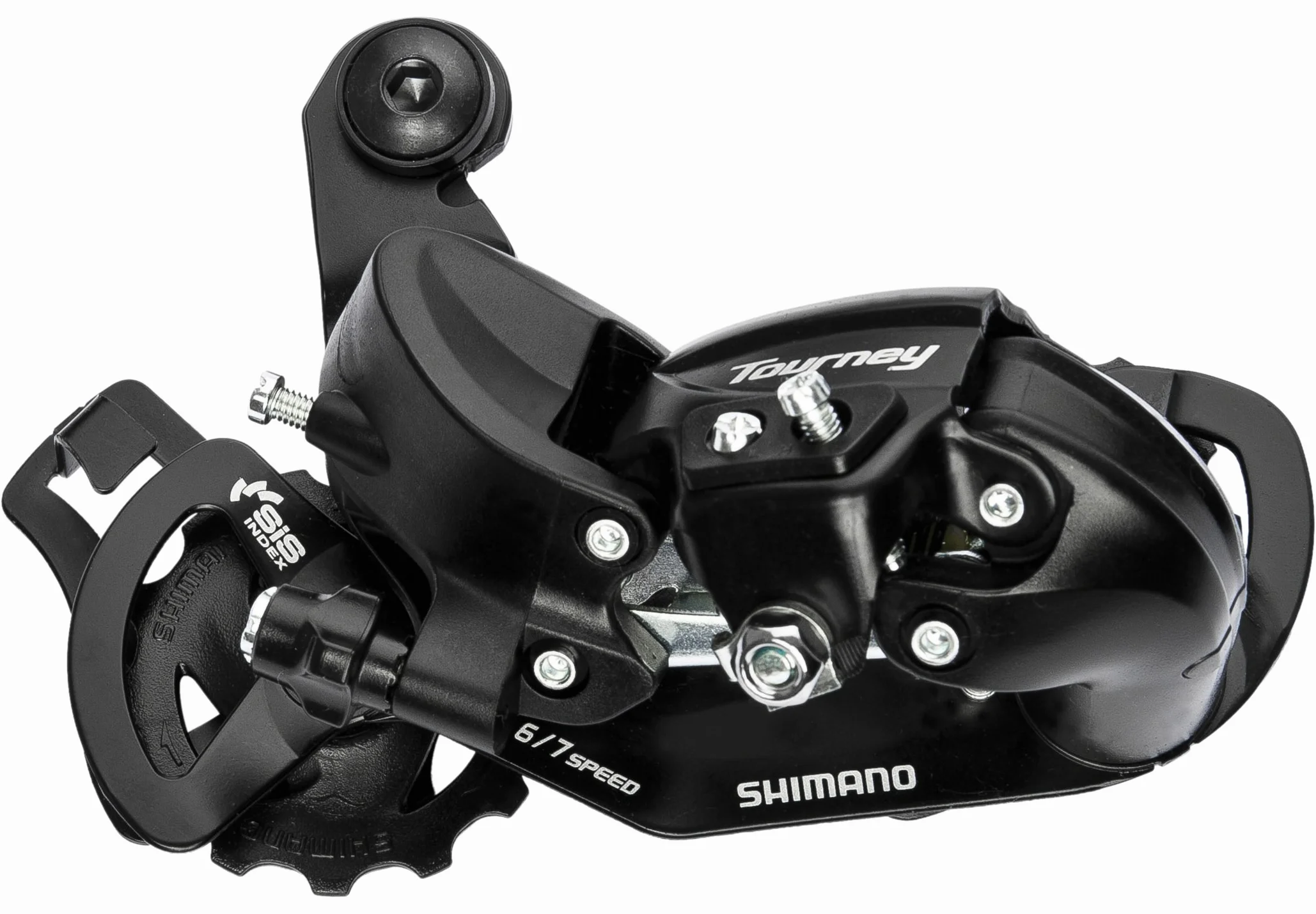 Przerzutka Shimano Tourney, czarna, 30 x 10 x 10 cm