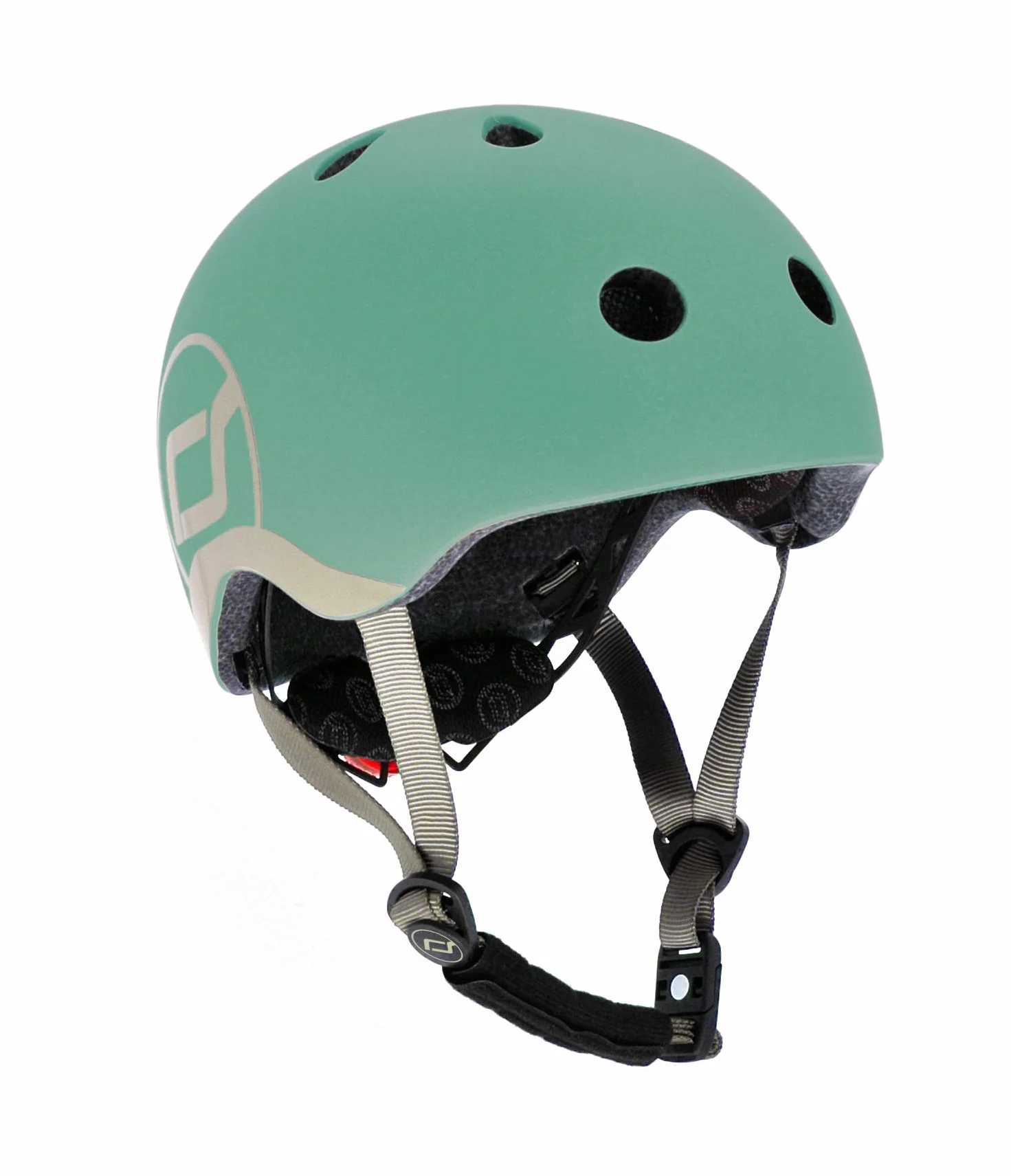 Scoot and Ride kask dziecięcy regulowany rozmiar XXS LED światło bezpieczeństwa miękka wyściółka polarowa
