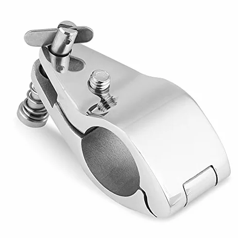 KIMISS Ślizg szczęki ze stali nierdzewnej 7/8" for bimini, morski fitting do łodzi – zawiasowy mechanizm