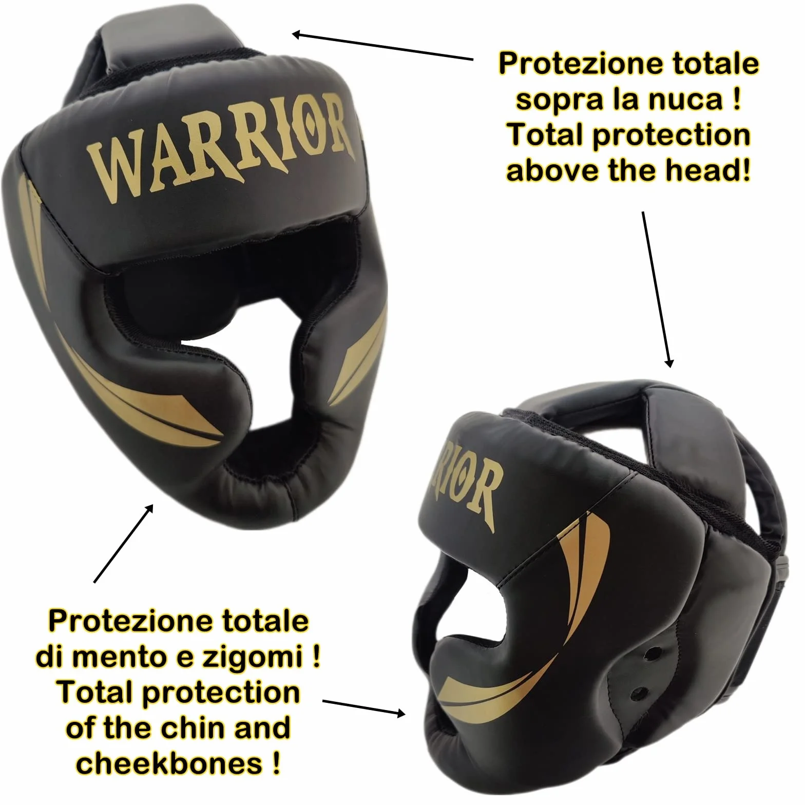 Kask bokserski z ochraniaczami MMA Muay Thai Kick Boxing Sparing Całkowita Ochrona