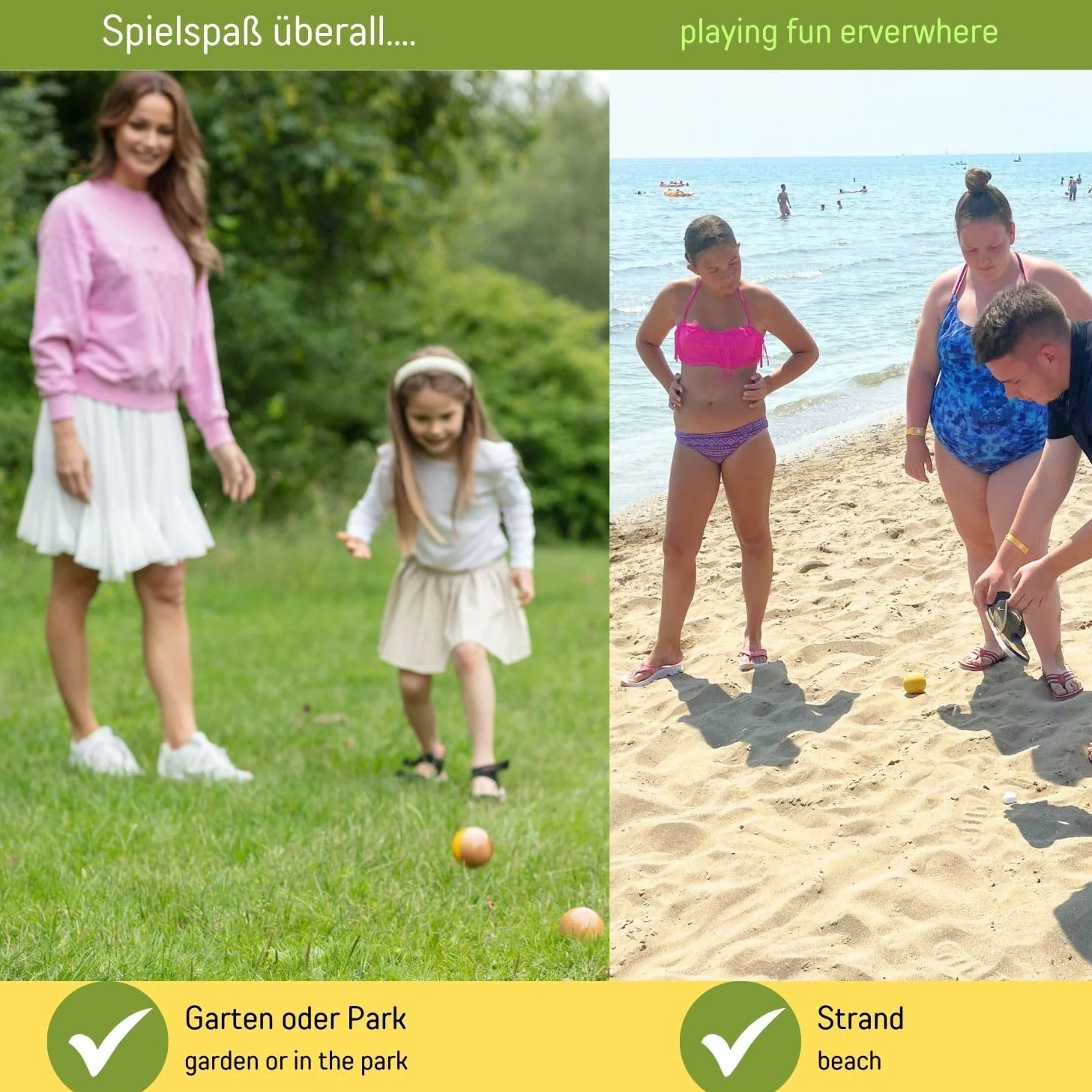 Zestaw kulek petanque 8 sztuk z siatką transportową na plażę ogród kemping