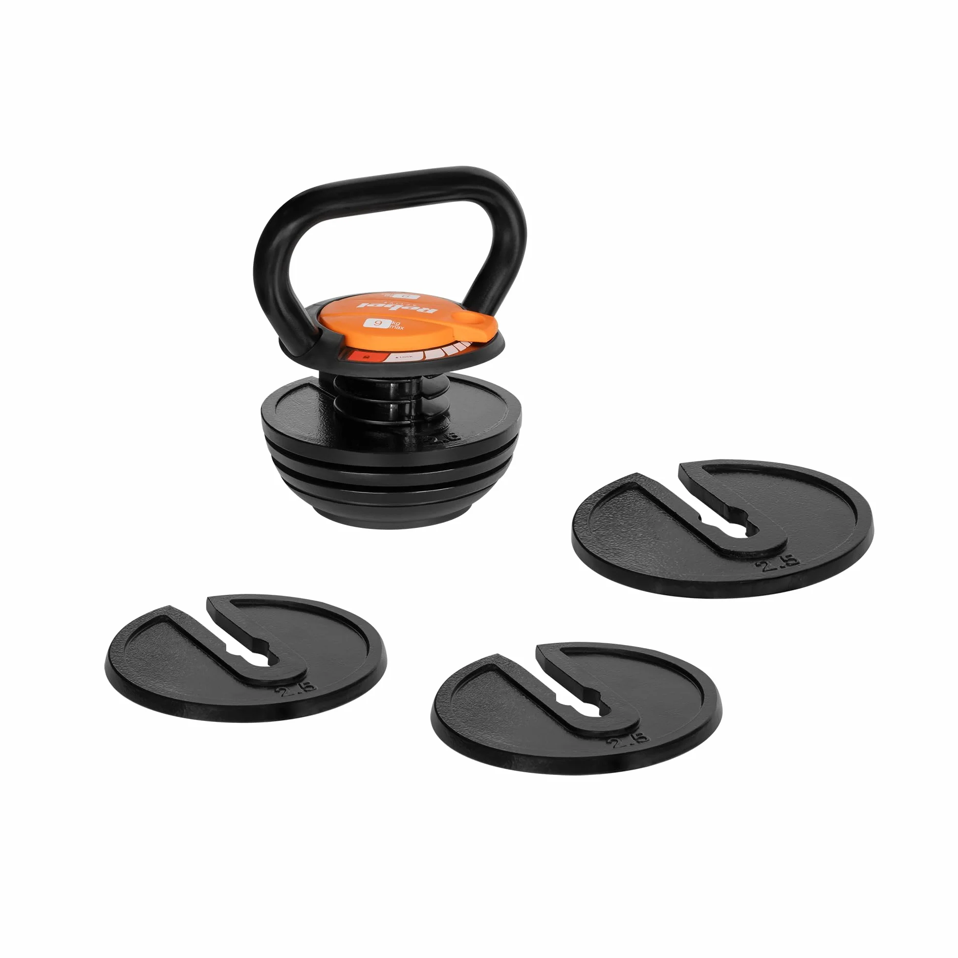 Rebel Kettlebell Żeliwny Automatyczny Regulowany 9 kg RBA-2324-9