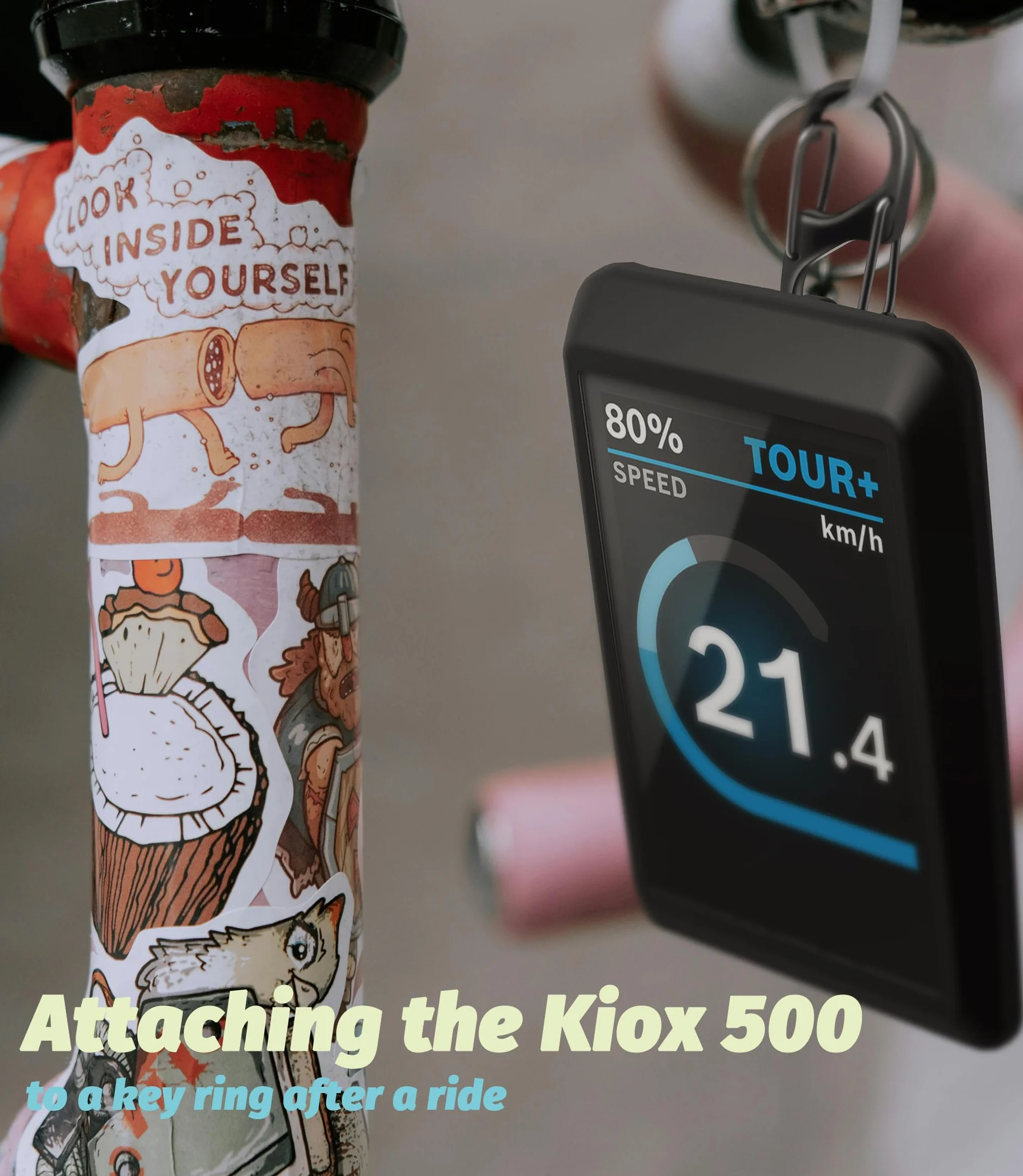 NEWZEROL Etui ochronne kompatybilne z Bosch Kiox 500 (ochrona wyświetlacza PC + krawędź z silikonu), wodoszczelne etui do Kiox 500 przed zadrapaniami, uderzeniami – akcesoria do roweru elektrycznego z