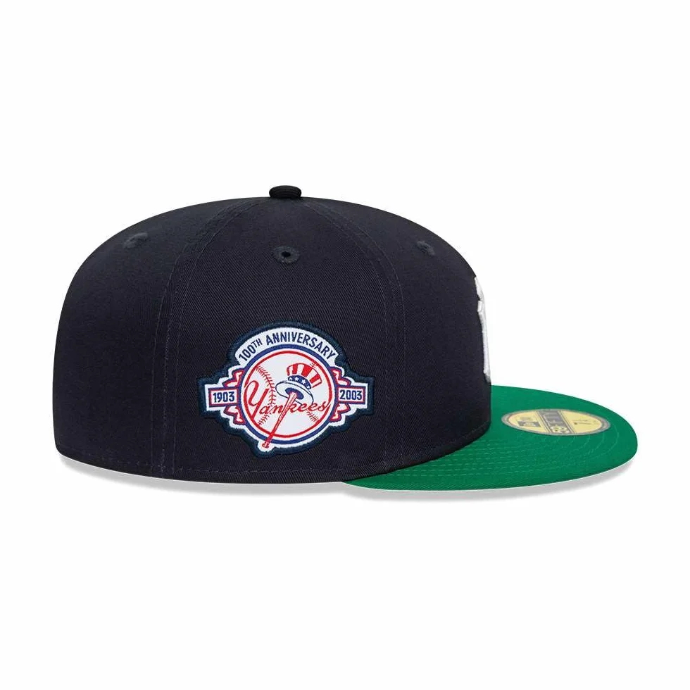 Czapka z daszkiem New Era Team Colour 59FIFTY New York Czarno-Zielona | Rozmiar 7 1/2 | 60 cm