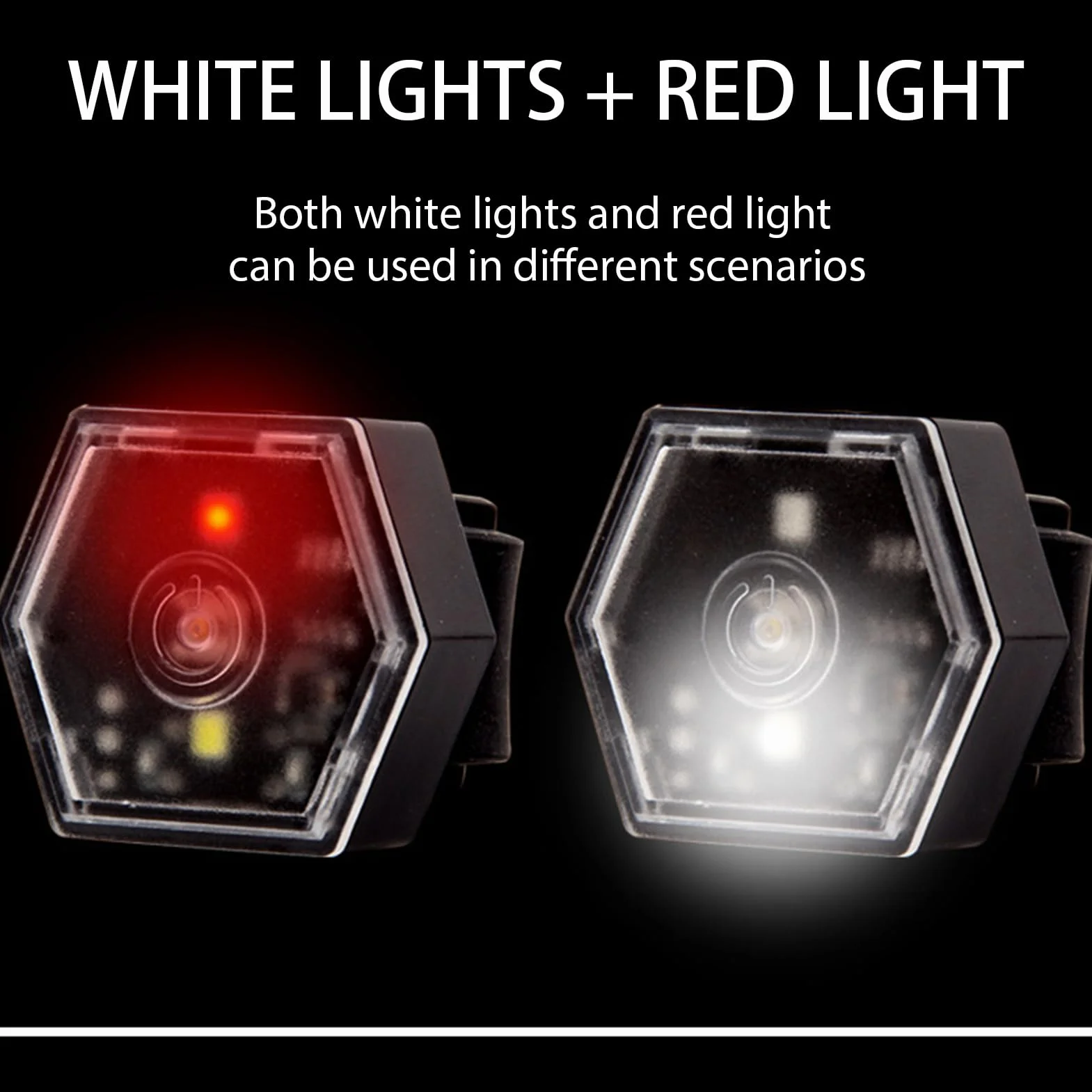 LED Światła Bezpieczeństwa Rowerowego Wodoodporne Regulowana Dwutrybowa Lampa Rowerowa