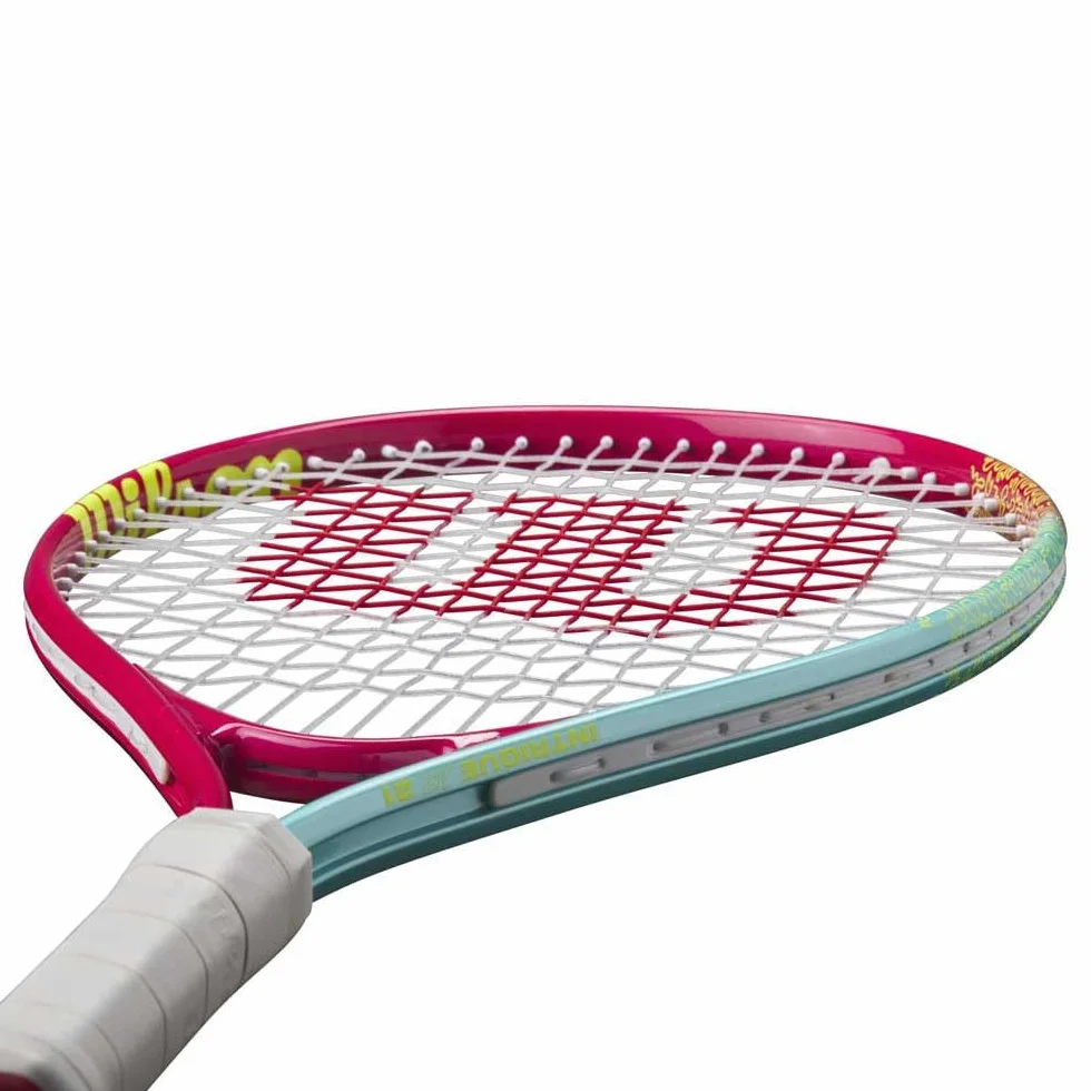 Wilson Intrigue Junior 21 Girls rakieta tenisowa czerwono-żółta struna 205 g L NOWA