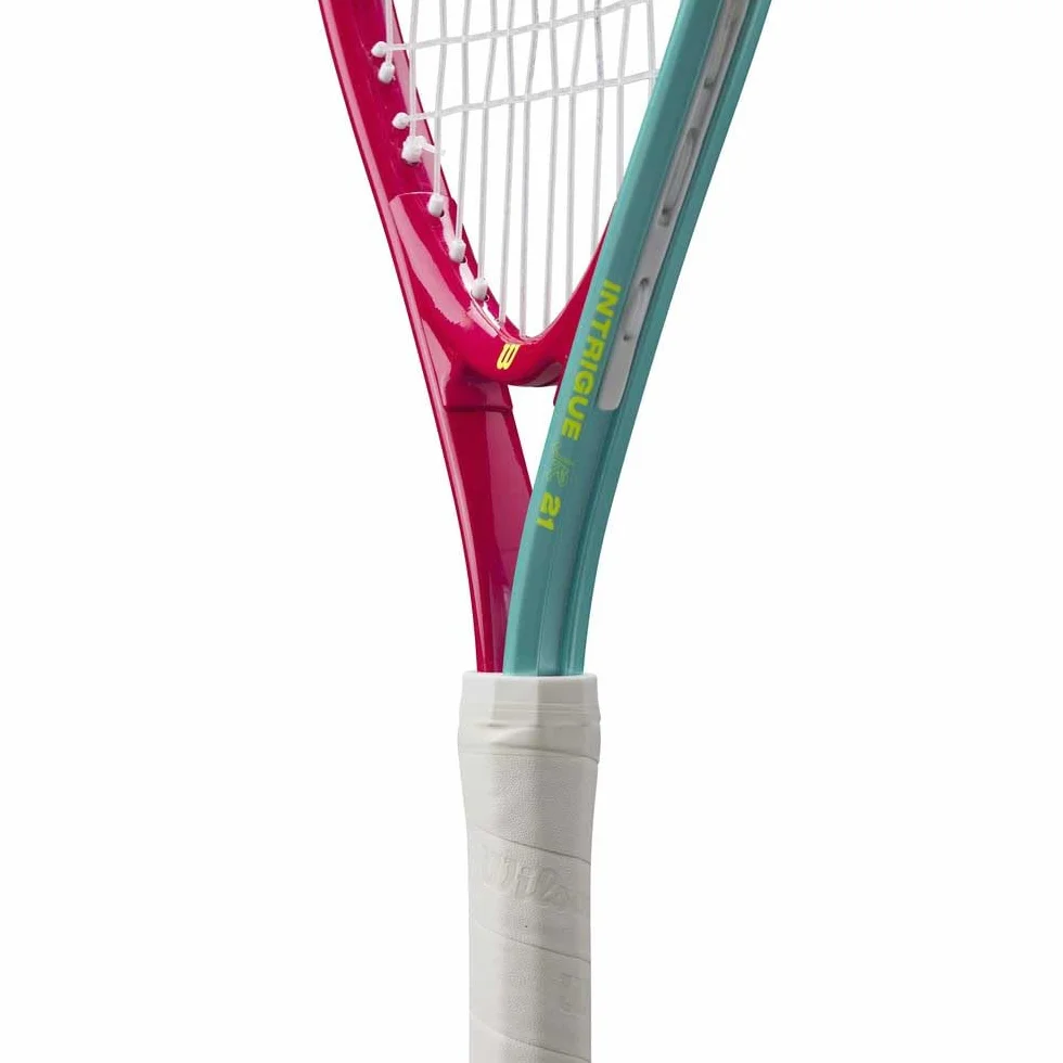 Wilson Intrigue Junior 21 Girls rakieta tenisowa czerwono-żółta struna 205 g L NOWA
